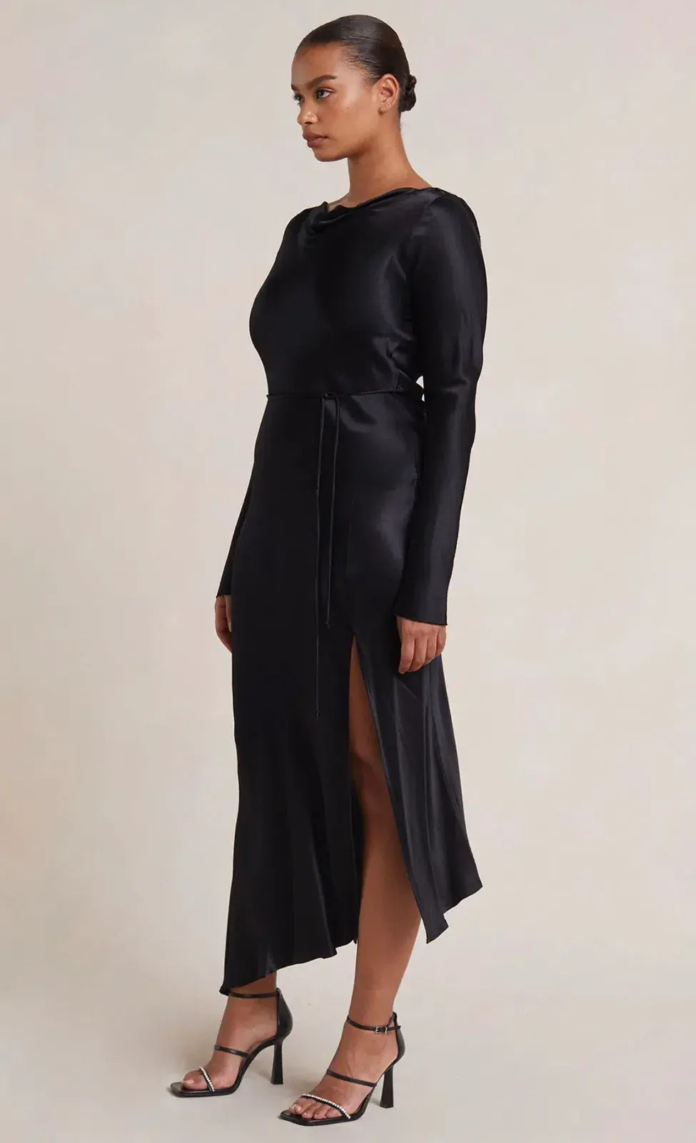Bec & Bridge Moon Dance Long Sleeve Maxi Dress Black Size 18 - Image 2