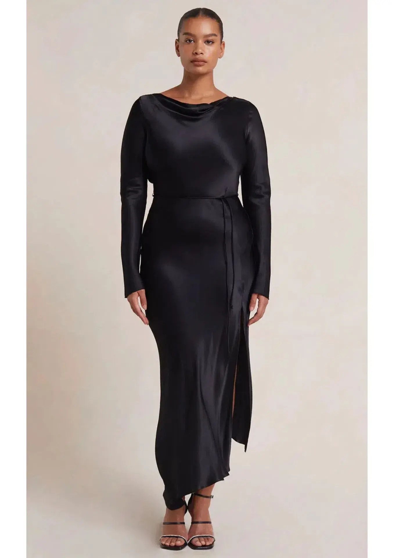 Bec & Bridge Moon Dance Long Sleeve Maxi Dress Black Size 18 - Image 1
