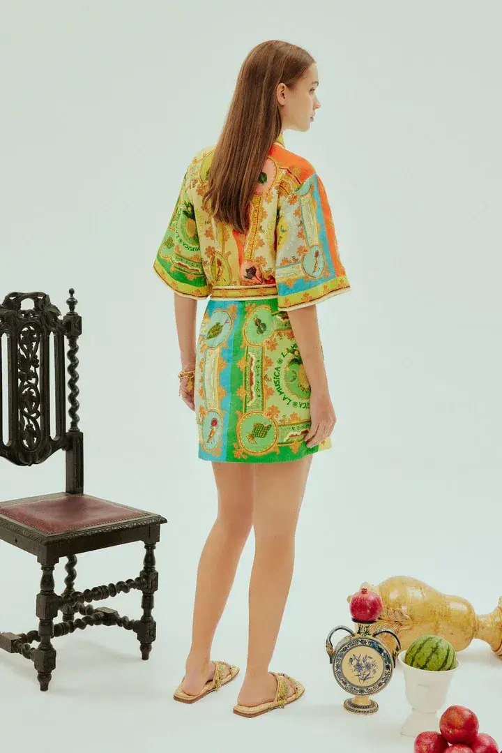 Alemais La Musica Mini Dress Floral Multi Size 12 - Image 2