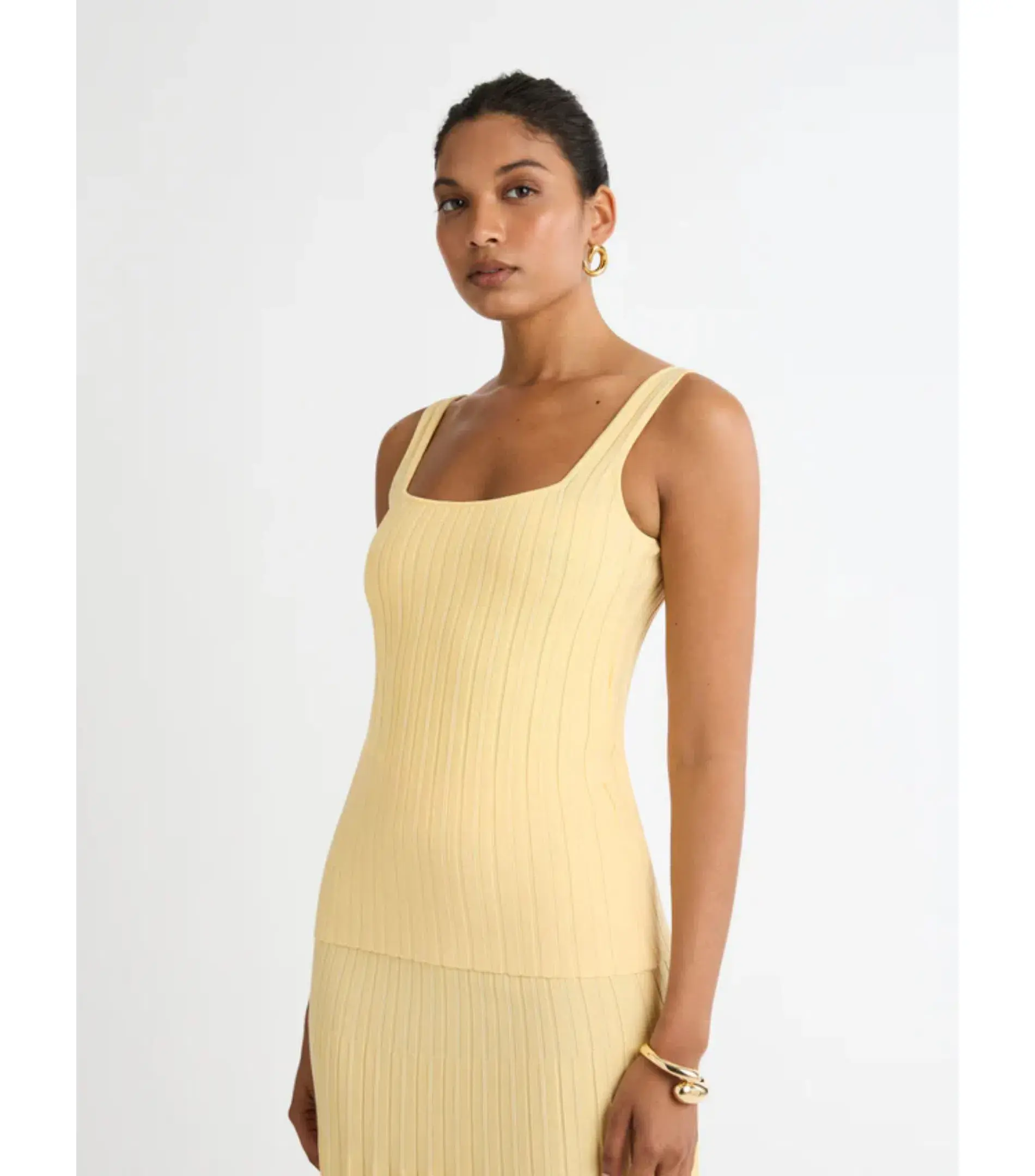 Sheike Elsa Knit Top And Knit Skirt Set Yellow Size AU 6  - Image 2