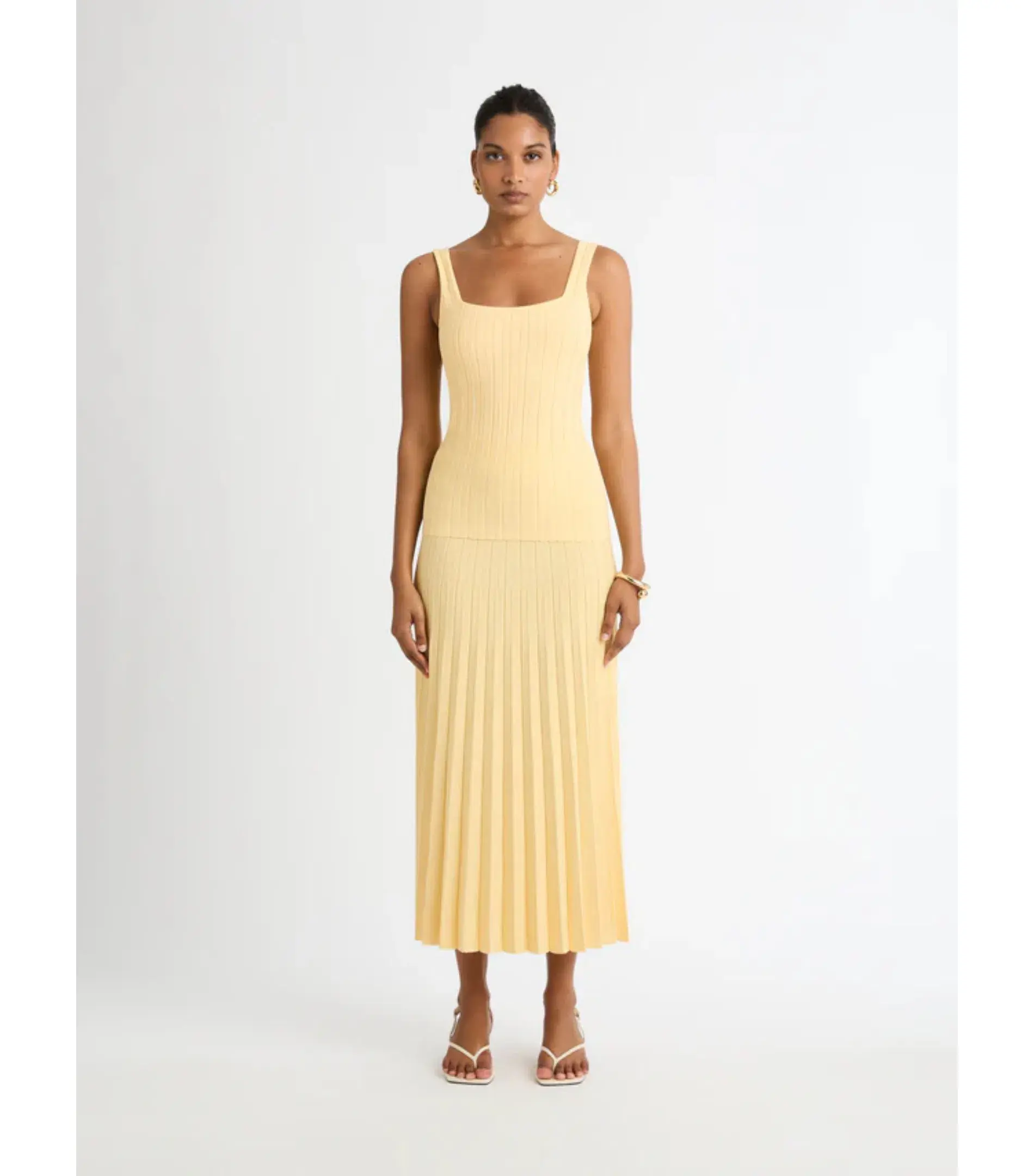 Sheike Elsa Knit Top And Knit Skirt Set Yellow Size AU 6  - Image 1