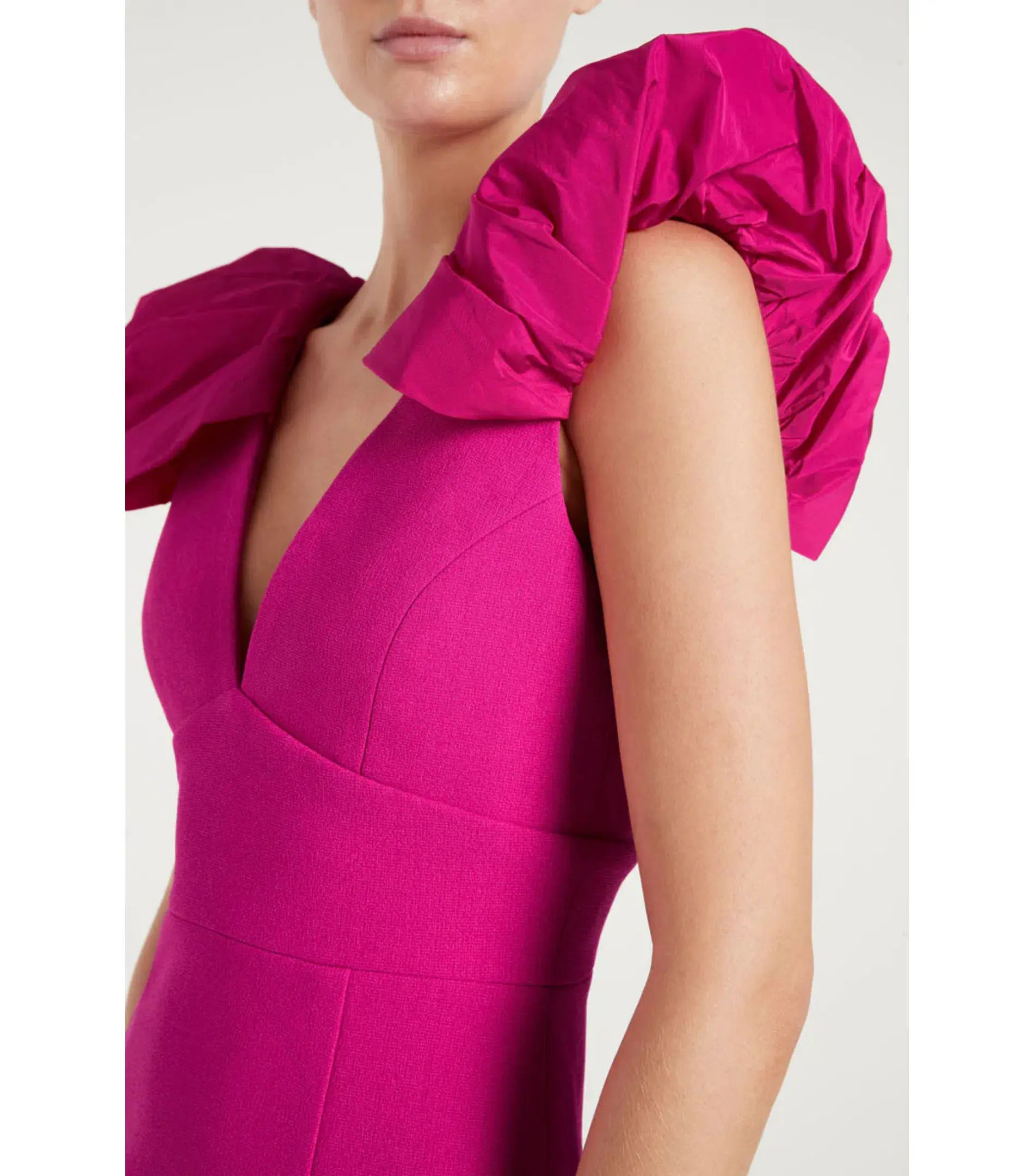 Rebecca Vallance Cupid's Bow Midi Dress Pink Size AU 10 - Image 3