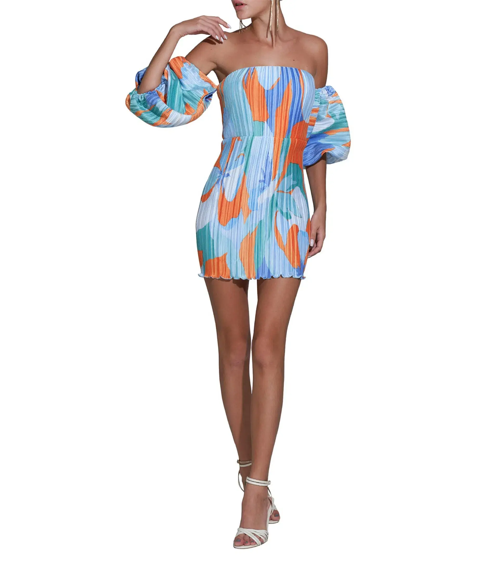 L’Idee Sirene Capri Mini Dress Multi Size AU 10 - Image 2