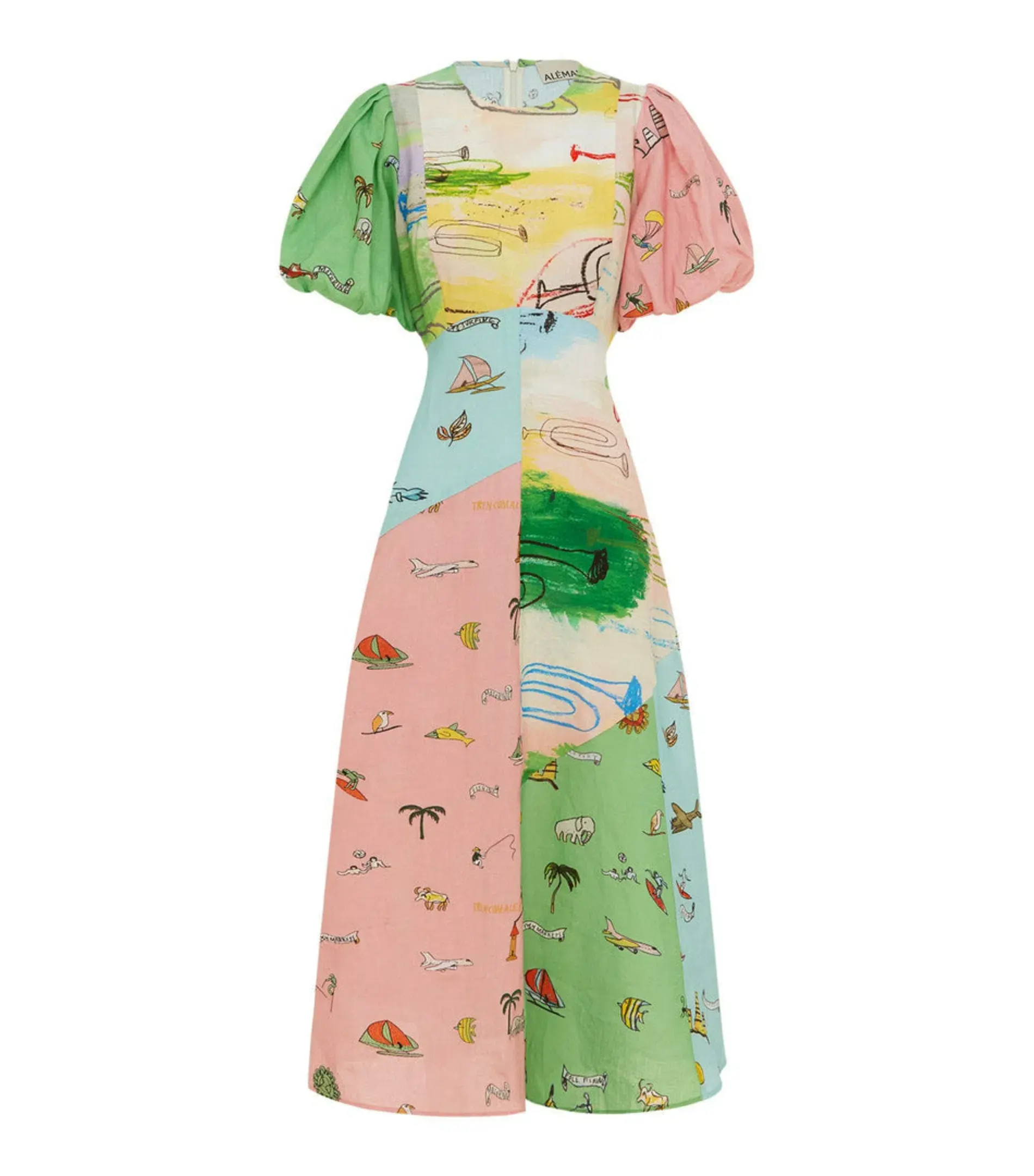 Alemais Jet Midi Dress Multi Size AU 8 - Image 5