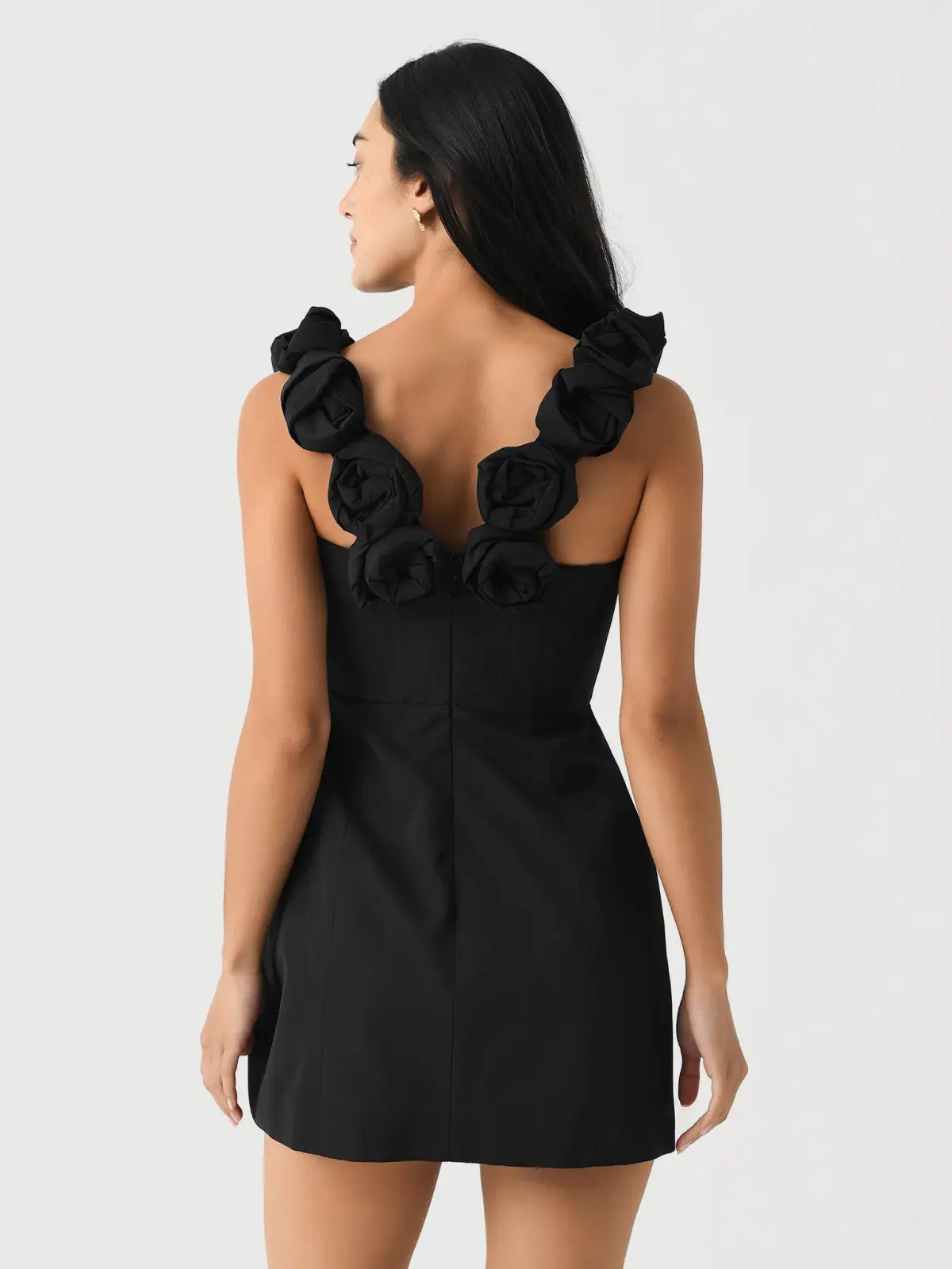 Rachel Gilbert Henley Mini Dress Black Size 0 / AU 6 - Image 2