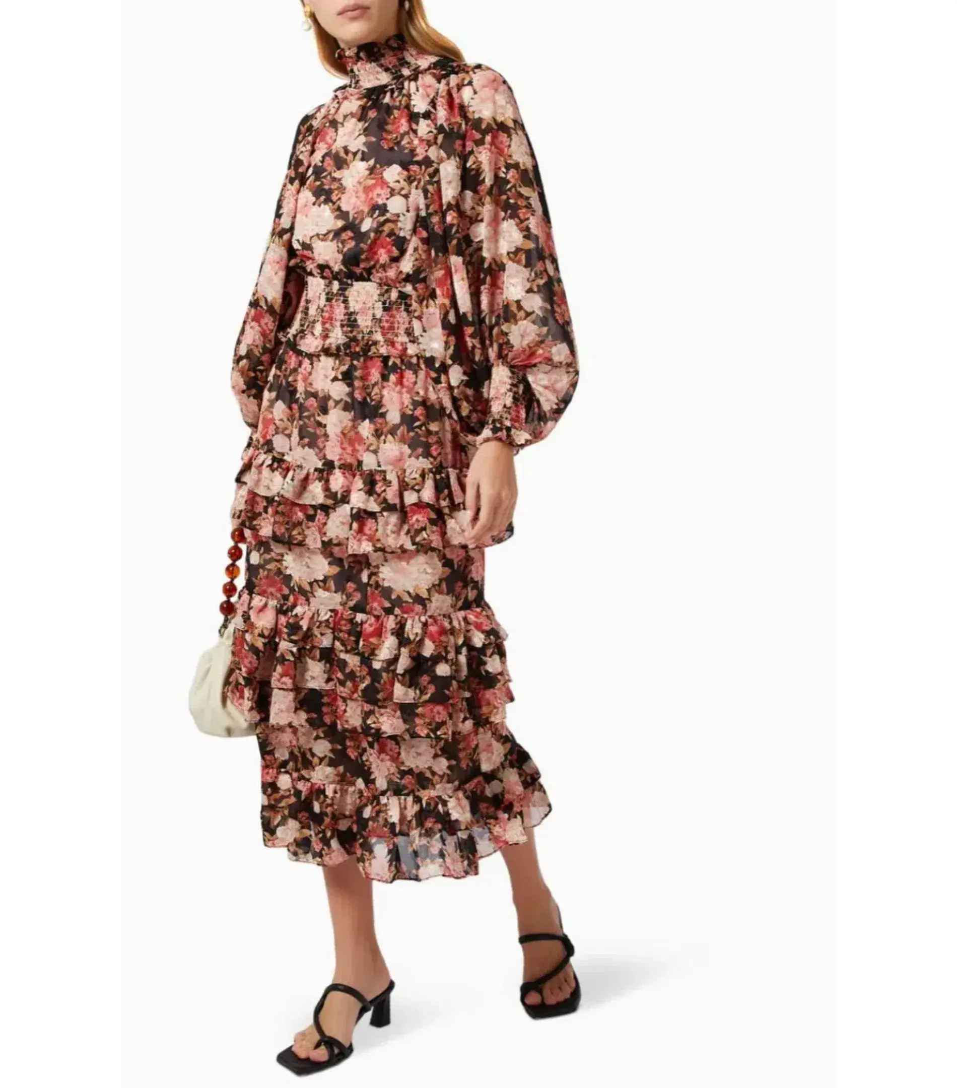 Elliatt Sonvia Astrid Afterglow Midi Dress Floral Size S / AU 8 - Image 2