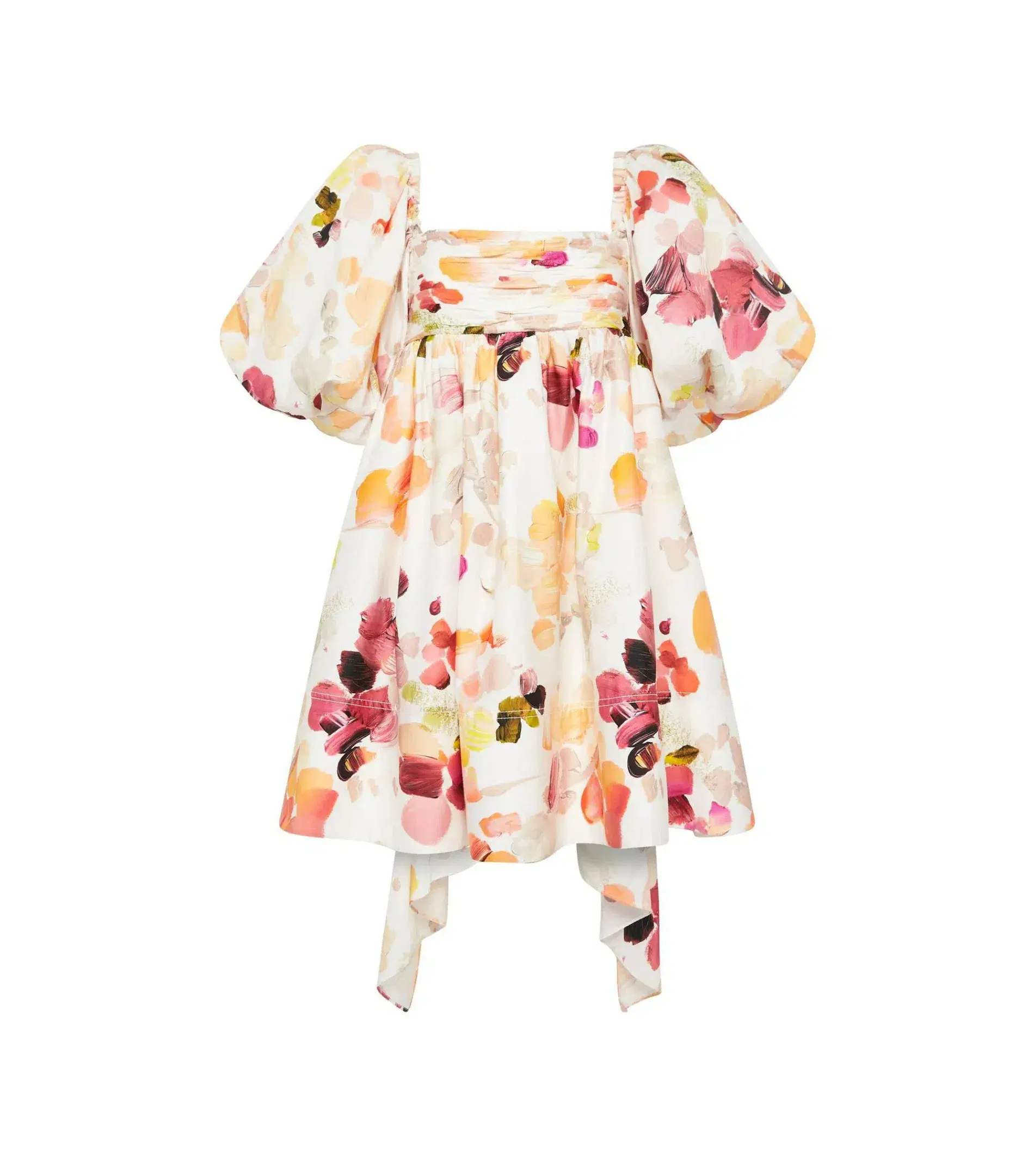 Aje Dassia Puff Sleeve Mini Dress Wallpaper Floral Size AU 8  - Image 3