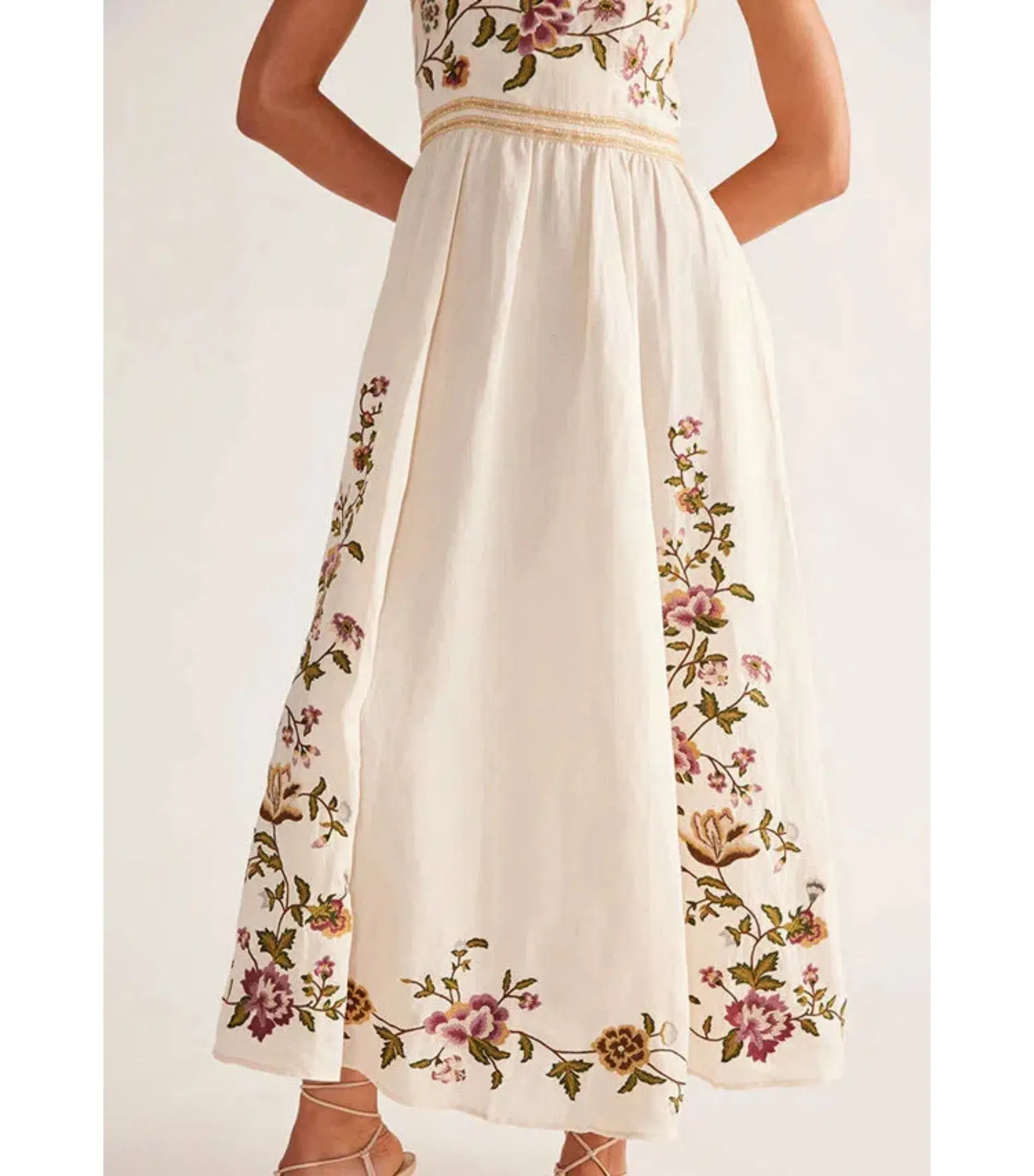Mos The Label Camille Maxi Dress Ivory Size M / AU 10 - Image 4