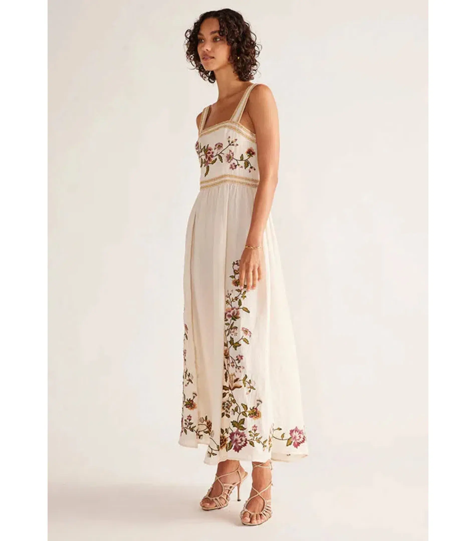 Mos The Label Camille Maxi Dress Ivory Size M / AU 10 - Image 3