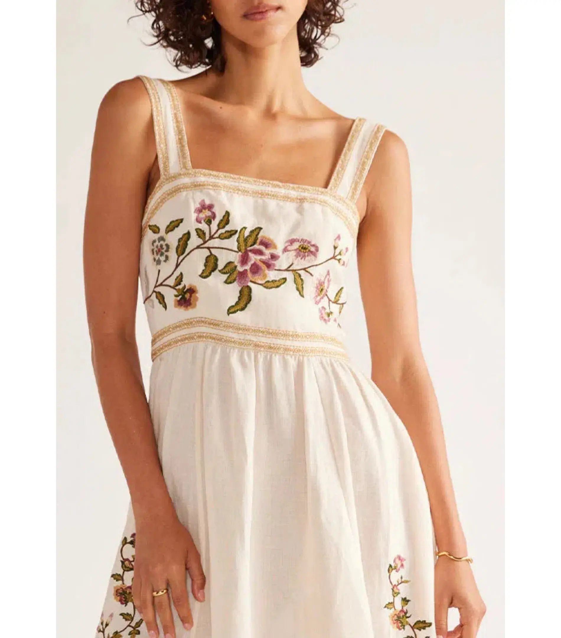 Mos The Label Camille Maxi Dress Ivory Size M / AU 10 - Image 2