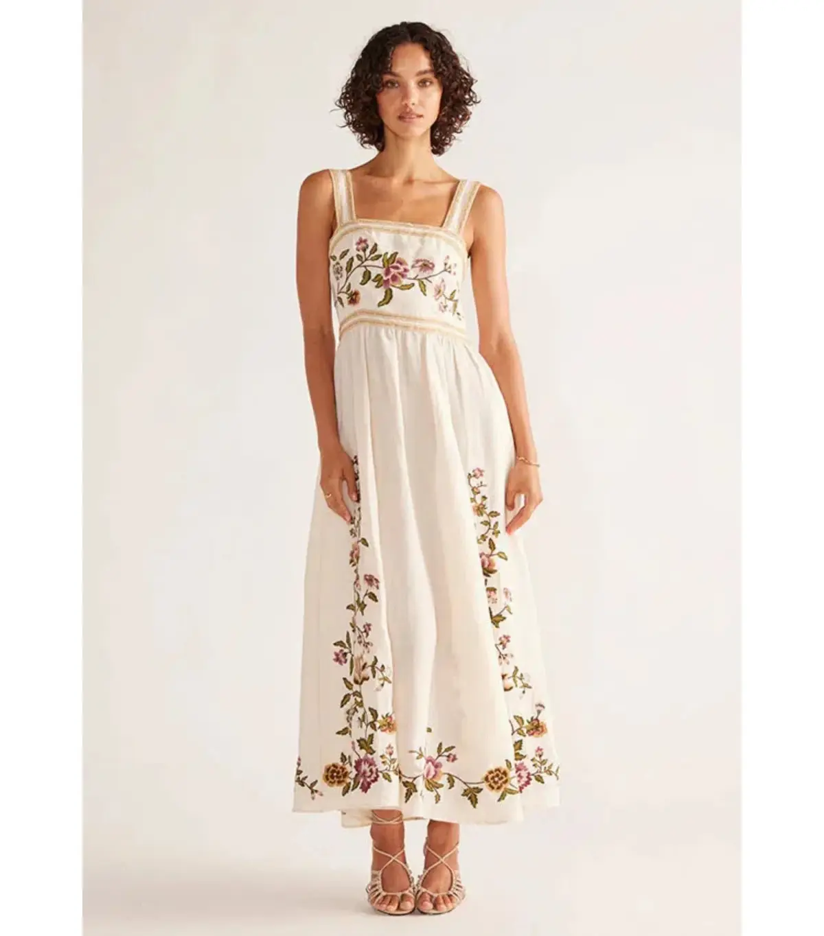 Mos The Label Camille Maxi Dress Ivory Size M / AU 10 - Image 1
