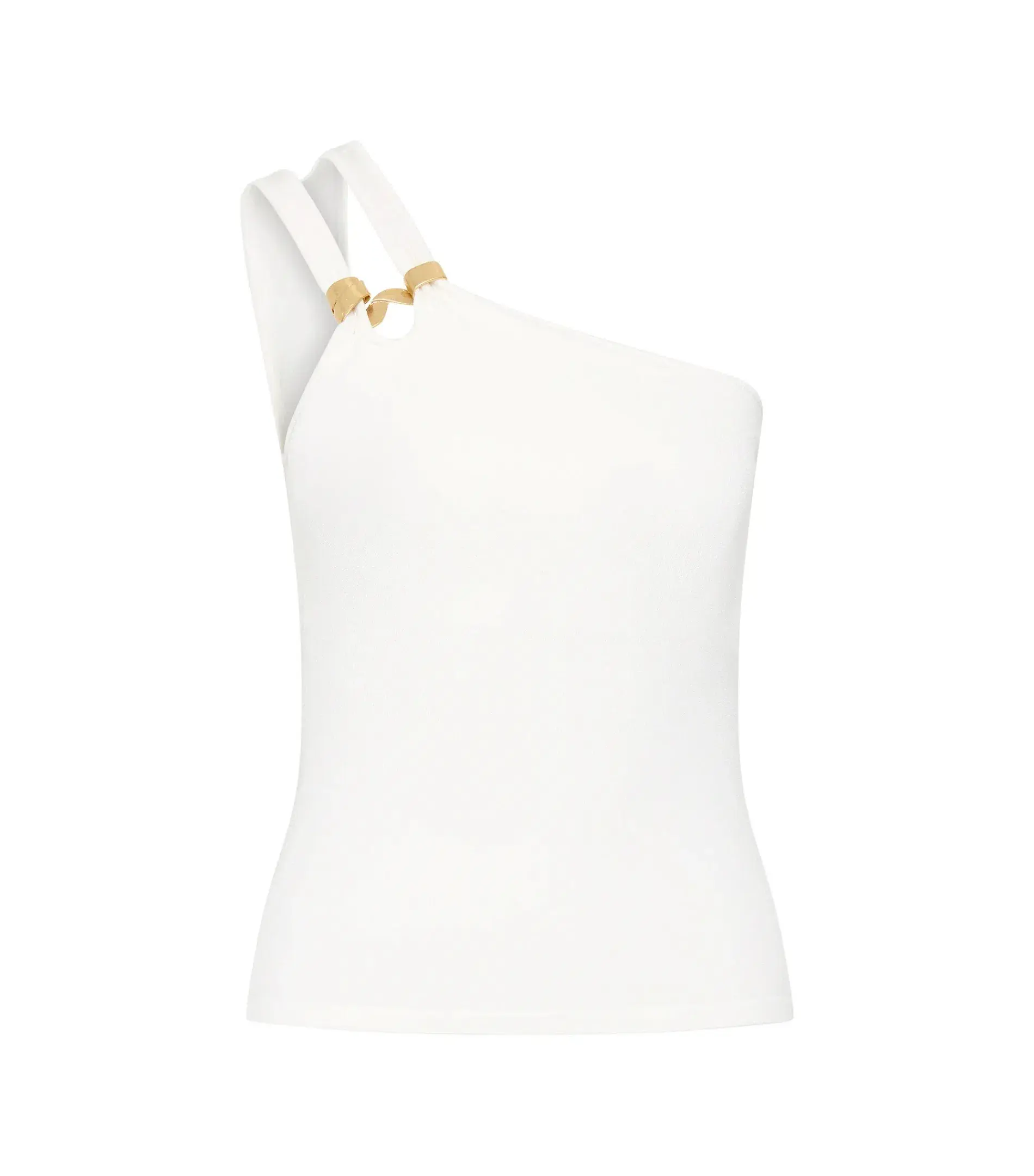 Aje Vibrancy Knit Sleeveless Top Ivory Size AU 8  - Image 5
