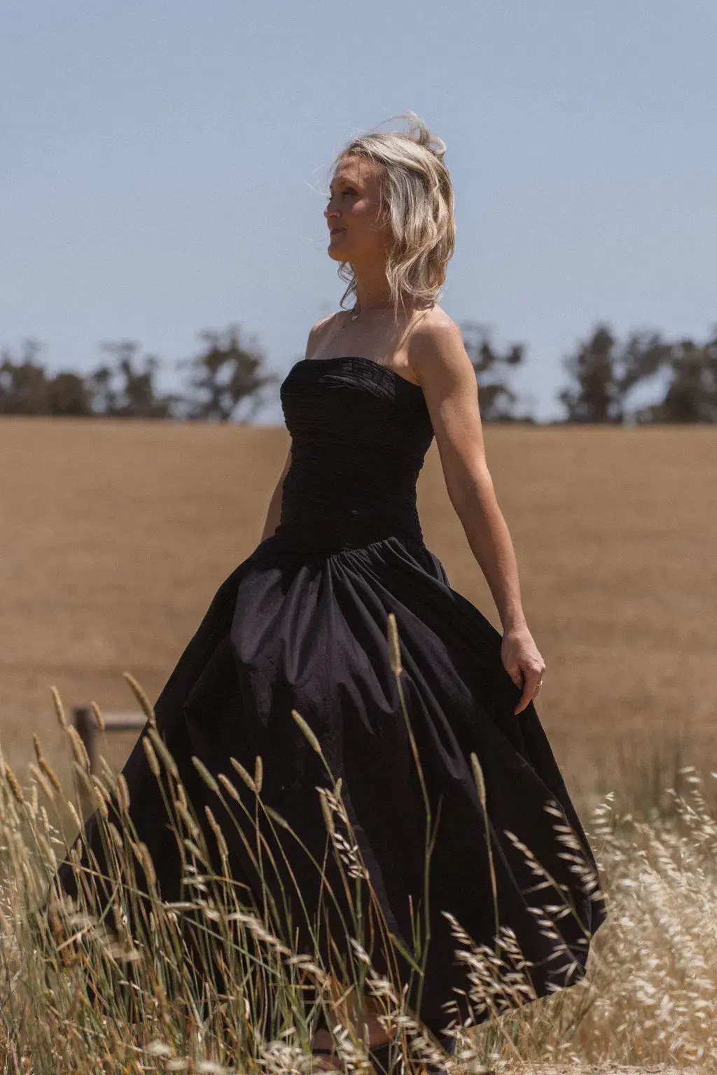 Aje Violet Bubble Hem Maxi Dress Black Size AU 10  - Image 2