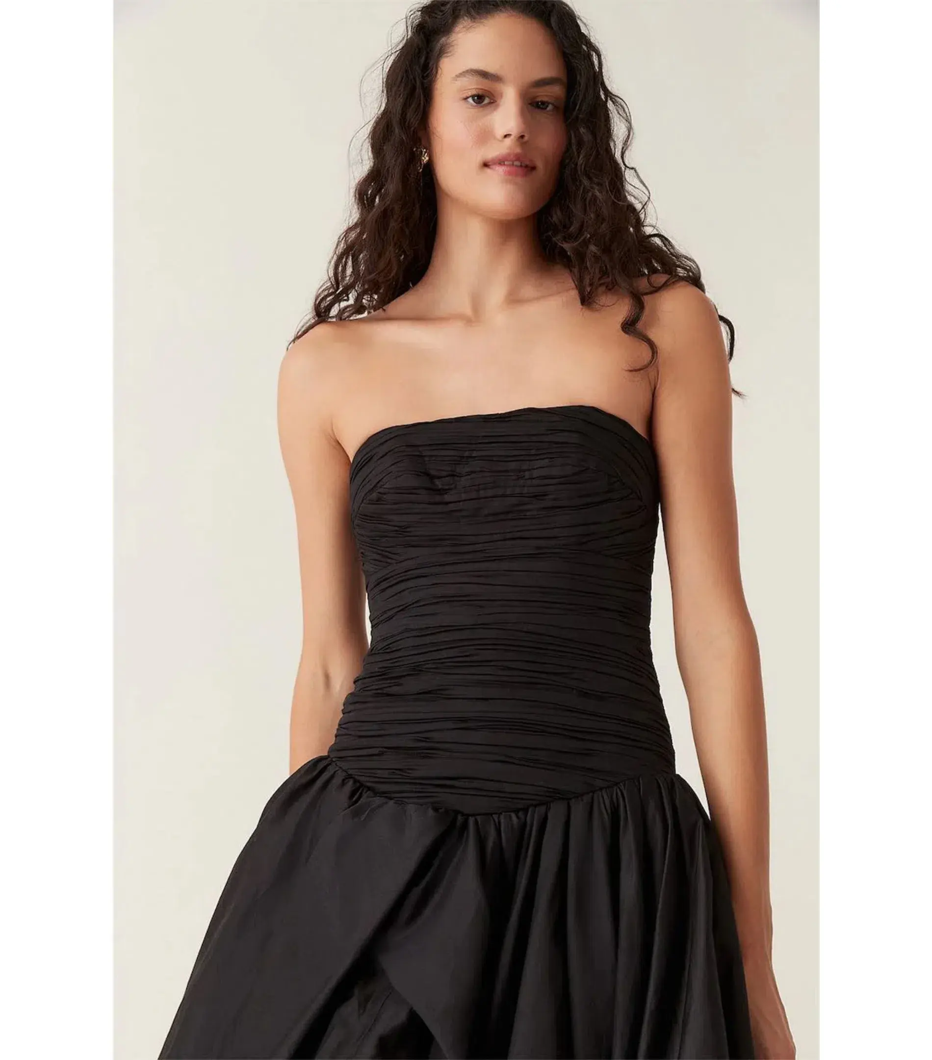Aje Violet Bubble Hem Maxi Dress Black Size AU 10  - Image 4