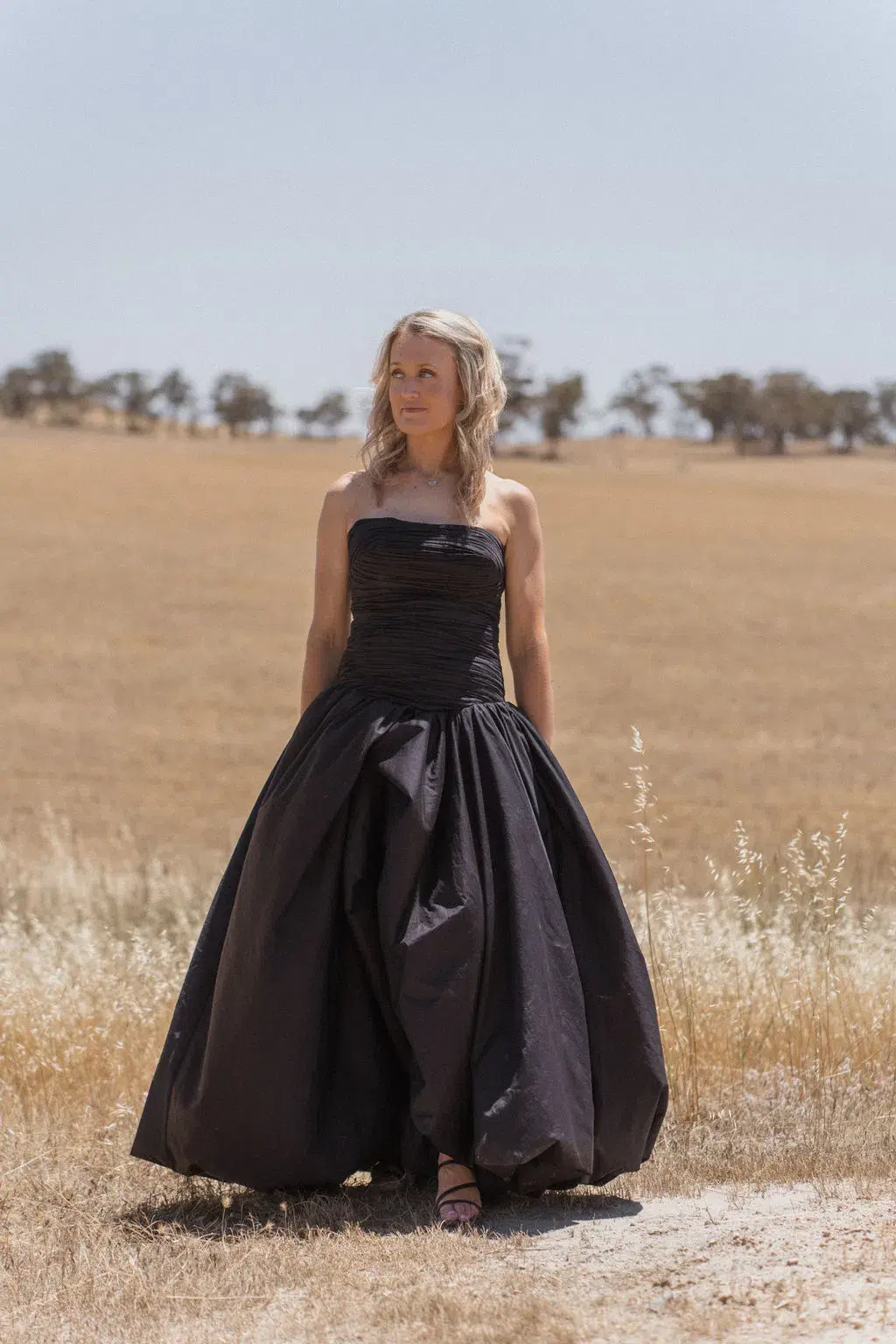 Aje Violet Bubble Hem Maxi Dress Black Size AU 10  - Image 1