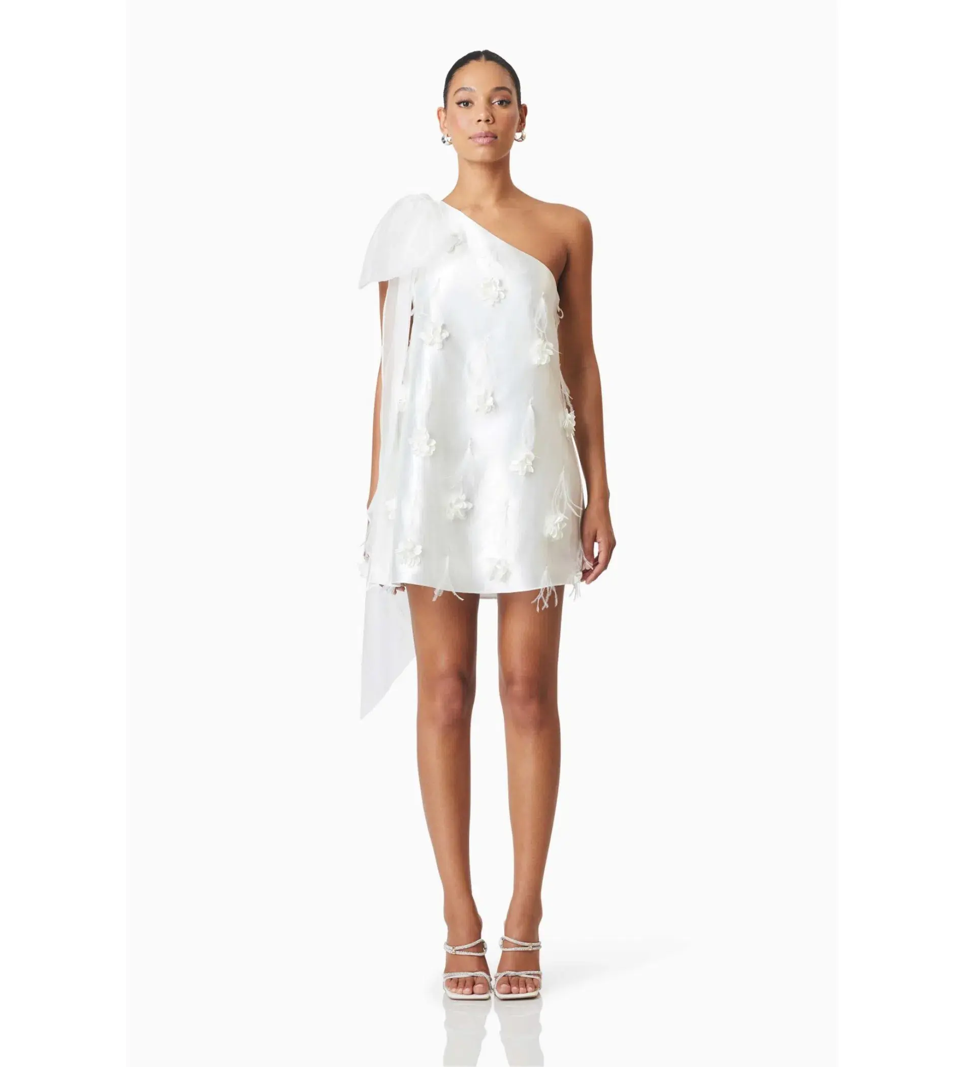 Elliatt Lunaria Baby Doll Dress White Size 10 - Image 1
