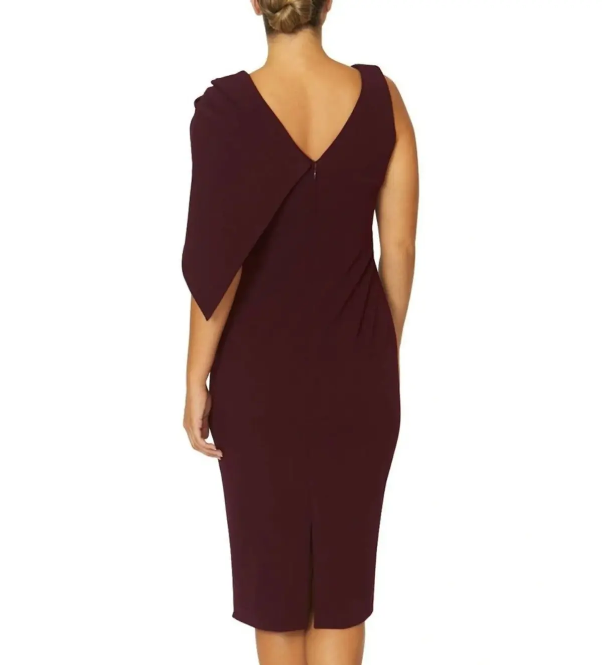 Anthea Crawford  Freya Merlot Dress  Wine Size 18 - Image 3