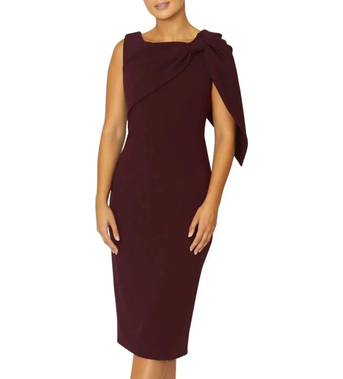 Anthea Crawford  Freya Merlot Dress  Wine Size 18 - Image 2