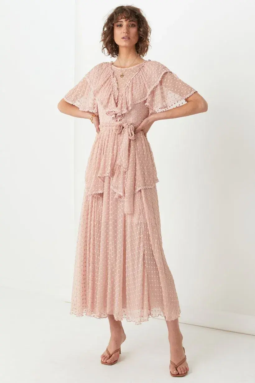 Spell And the Gypsy Zoe Gown Rose Pink Size 10 - Image 1