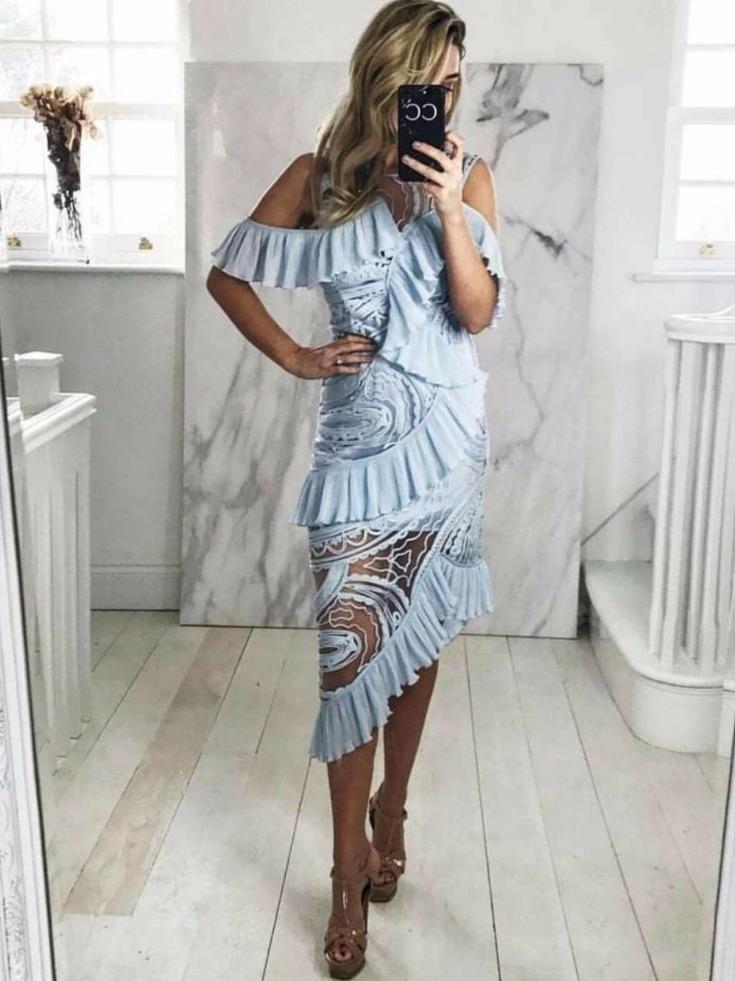 ALICE MCCALL BLUE LOVE ME LIKE YOU DO DRESS 8 for rent on The Volte - main image