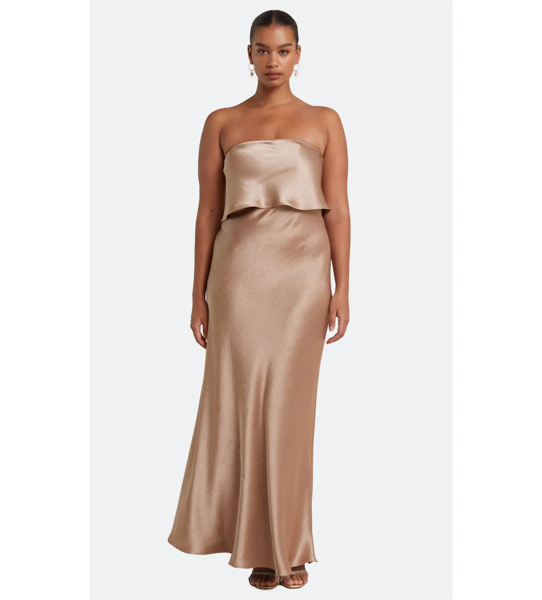 Bec & Bridge The Dreamer Overlay Dress Golden Size 10 - Image 1