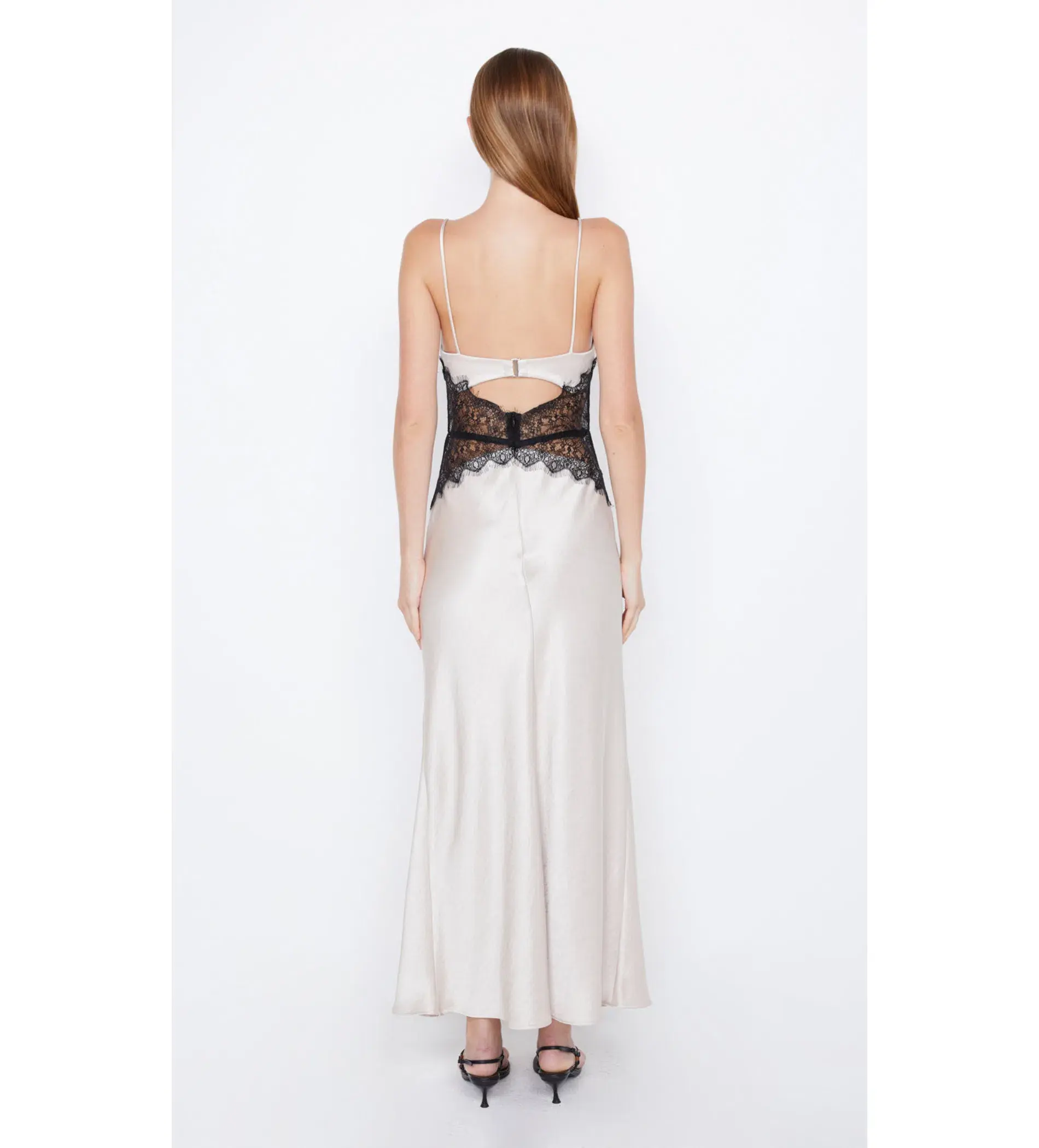 Bec & Bridge Camille Maxi Dress Sand/Black Size 10 - Image 2
