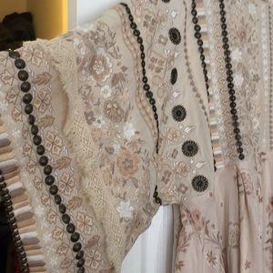 Spell Arabian Jewel Dress Cream Size 8 - Image 3