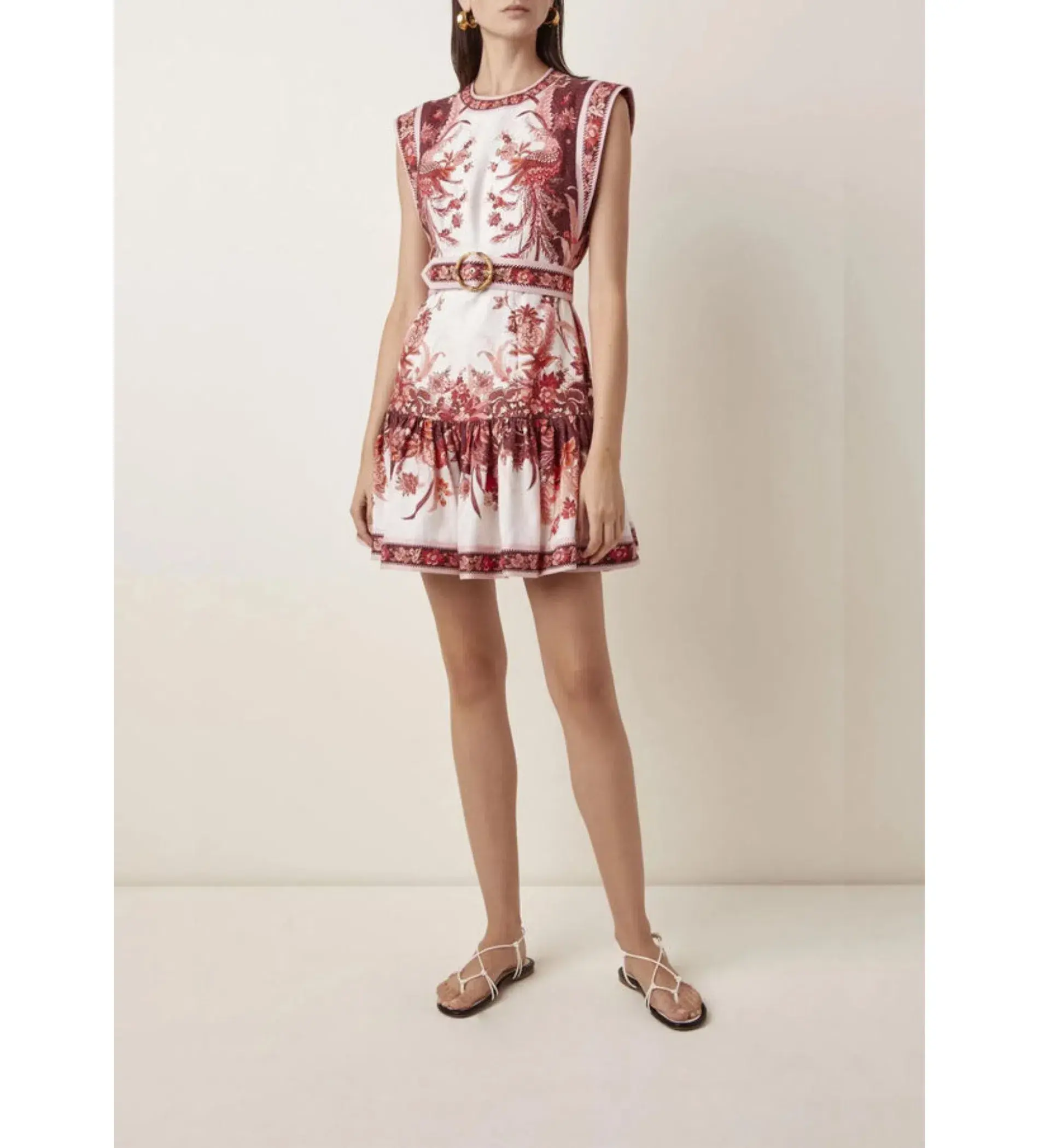 Zimmermann Wavelength Mini Dress Print Size 0/Au 6 - Image 1