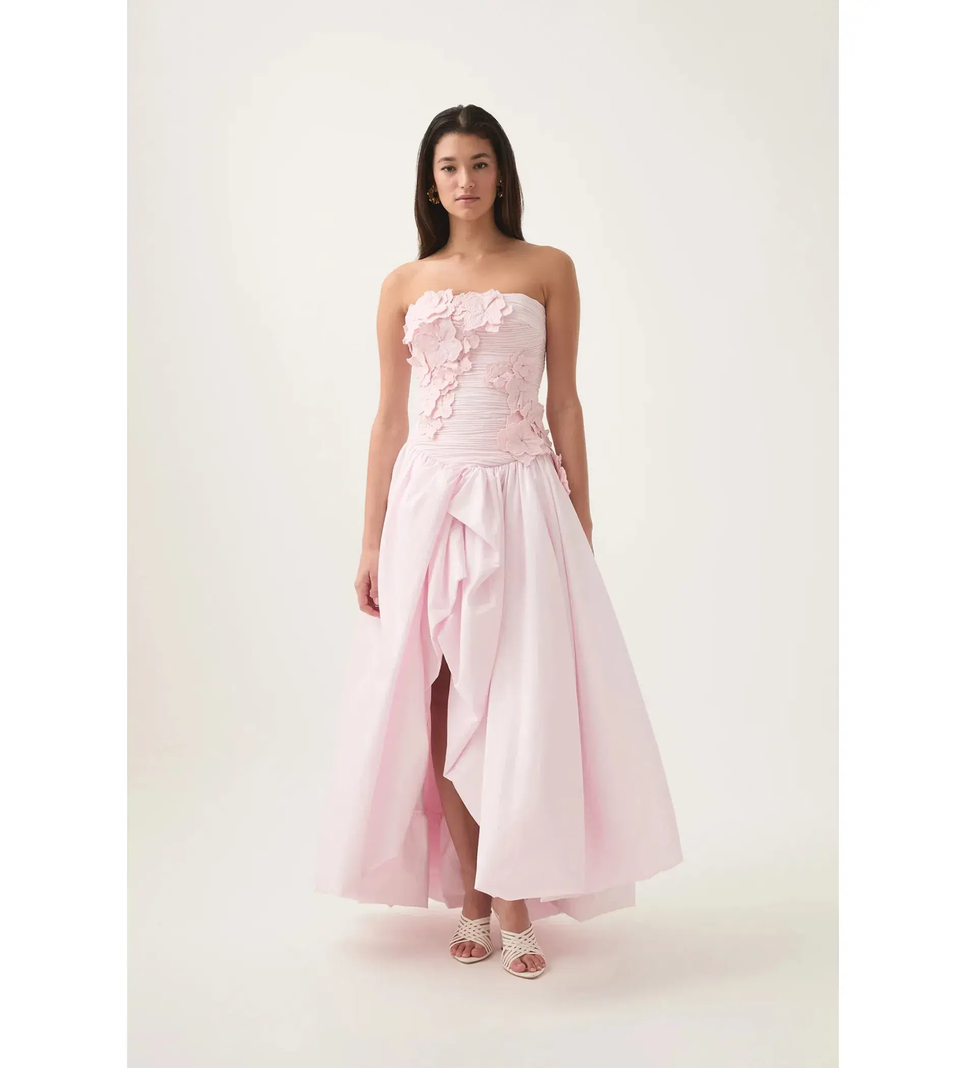 Aje Splendour Flower Gown Pastel Pink Size 6 - Image 1