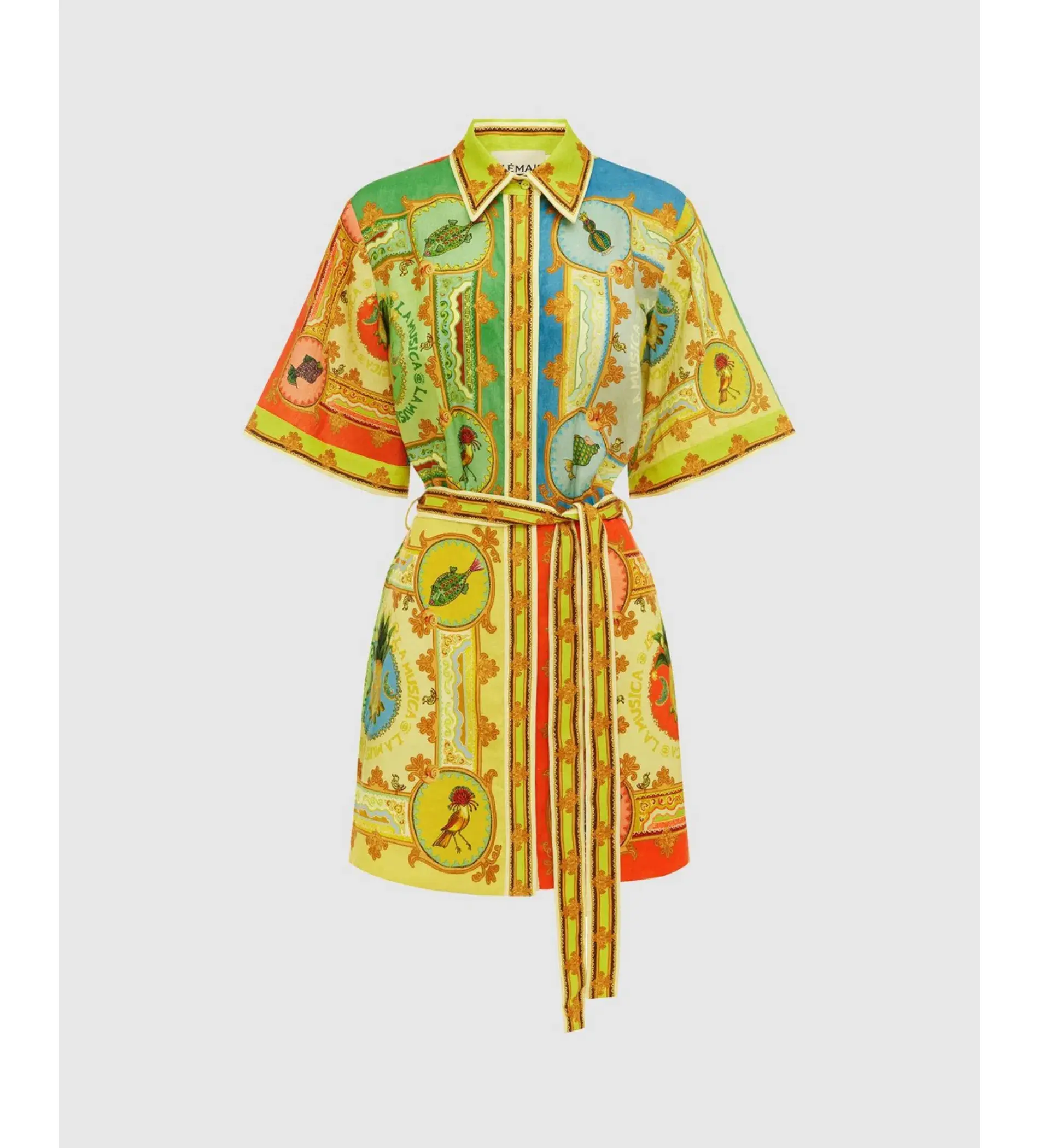Alemais La Musica Mini Dress Yellow/ Multi Size 10  - Image 3