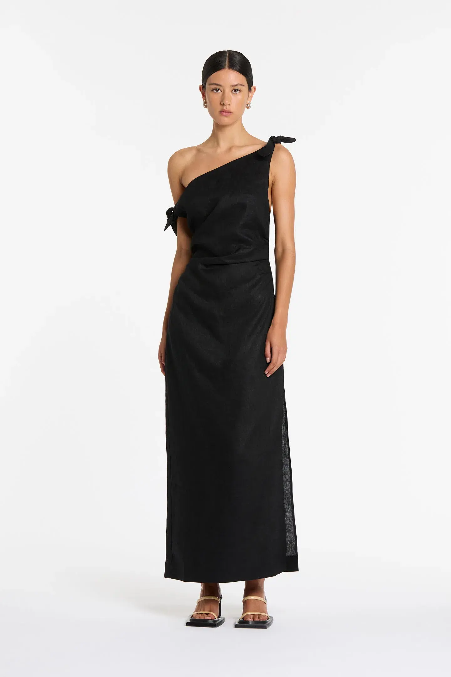 Sir the Label Bettina Off Shoulder Dress Black Size AU 8 - Image 1