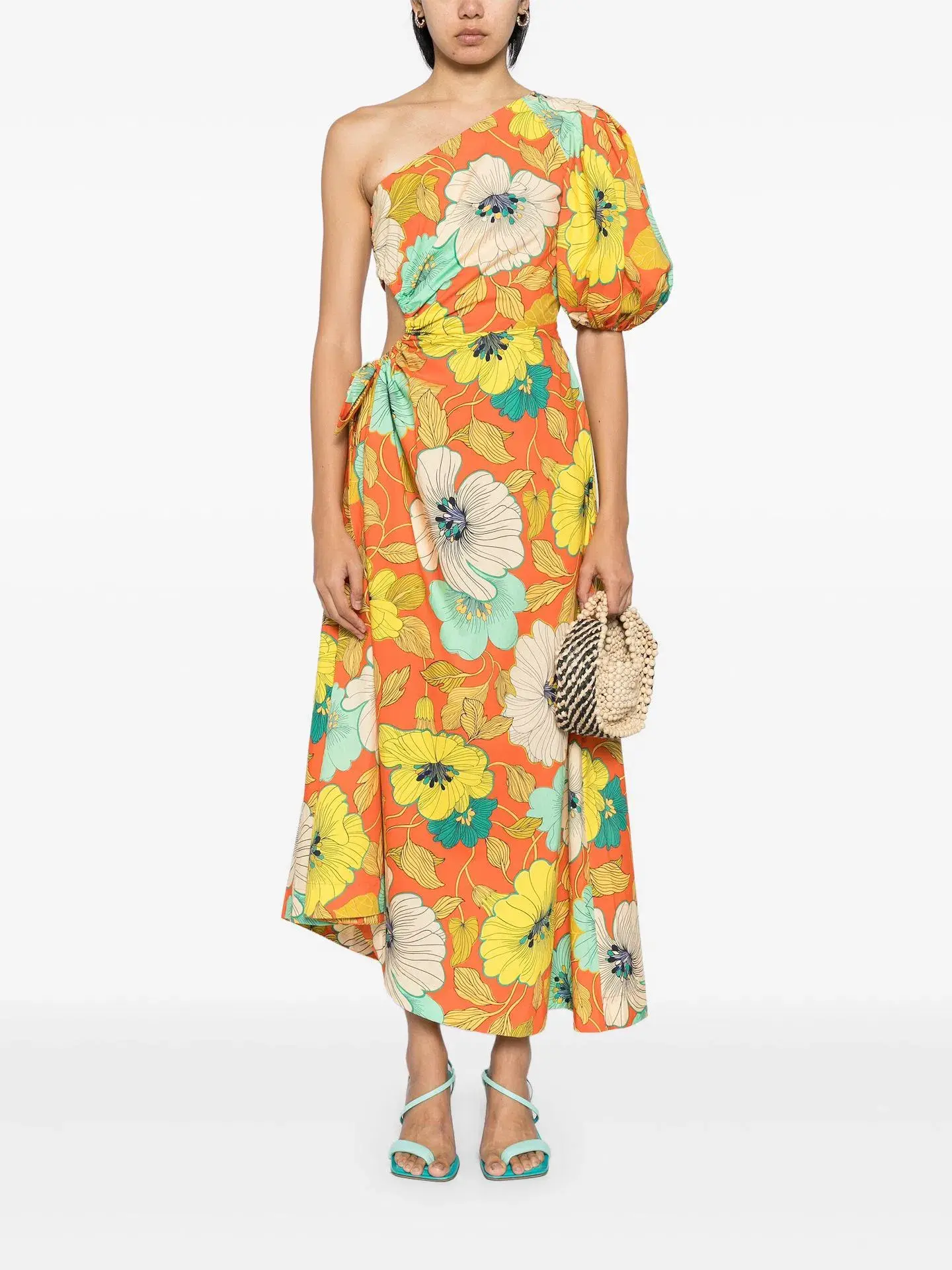 Alemais Piato Midi Dress Multi Size 12 - Image 1