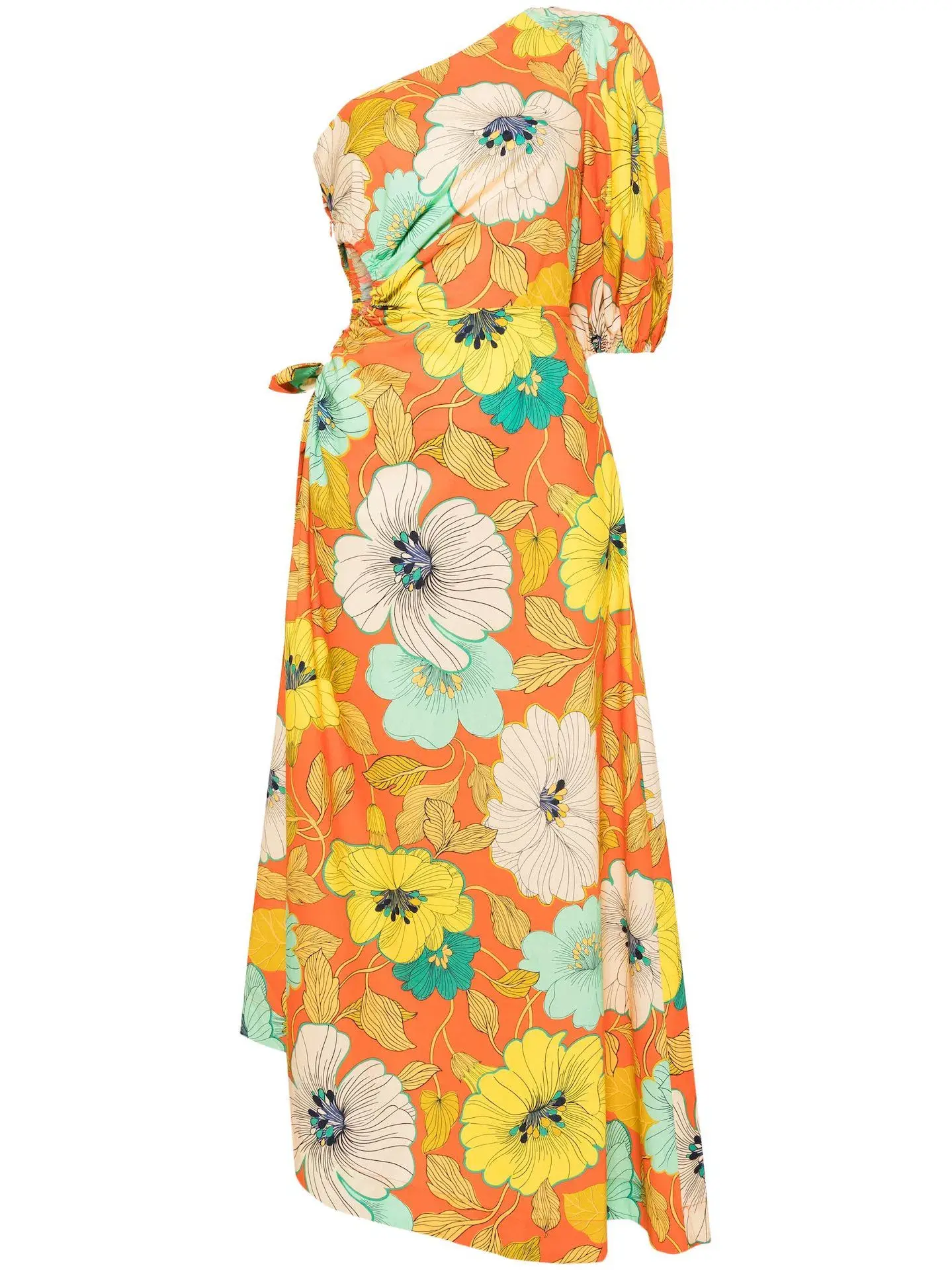Alemais Piato Midi Dress Multi Size 12 - Image 4