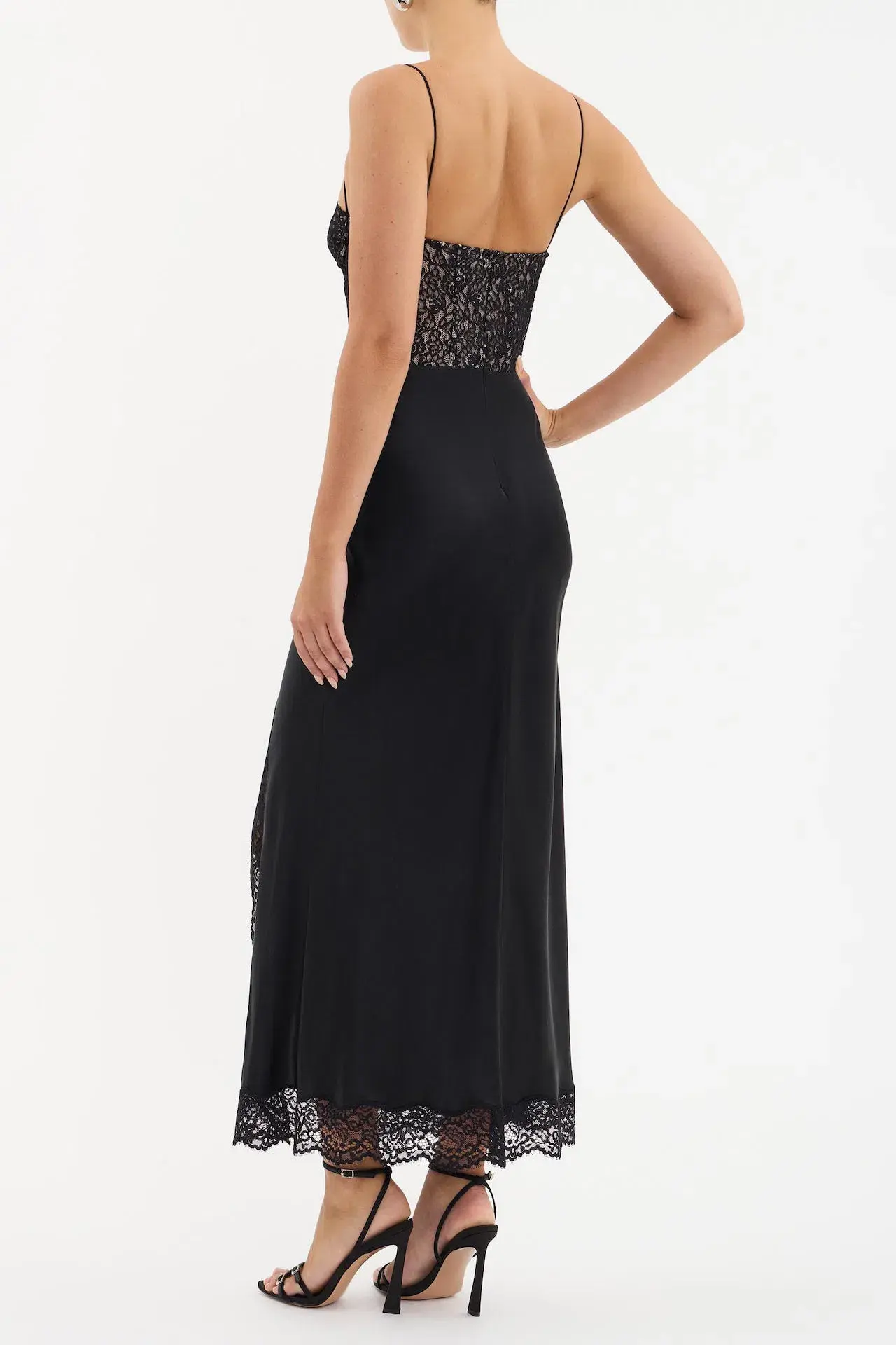 Rebecca Vallance Larisa Midi Dress Black Size AU 12 - Image 3