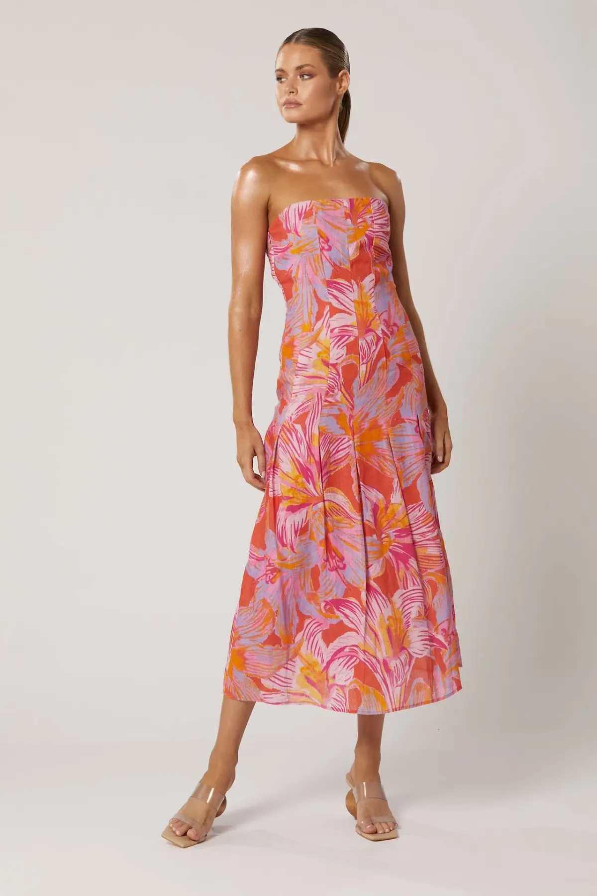 Winona Avalyn Midi Dress Floral Size 14 - Image 1