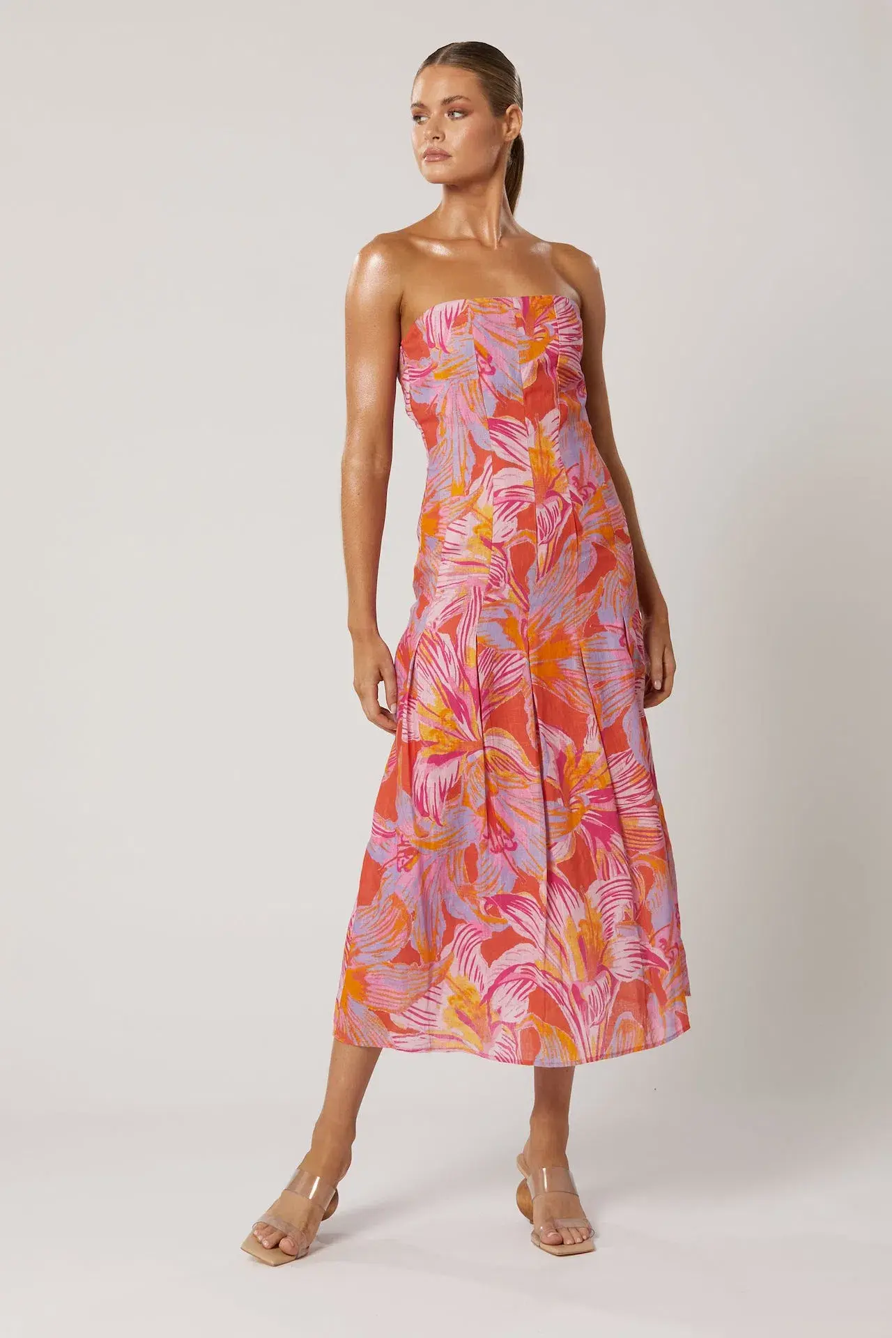 Winona Avalyn Midi Dress Floral Size 14 - Image 1
