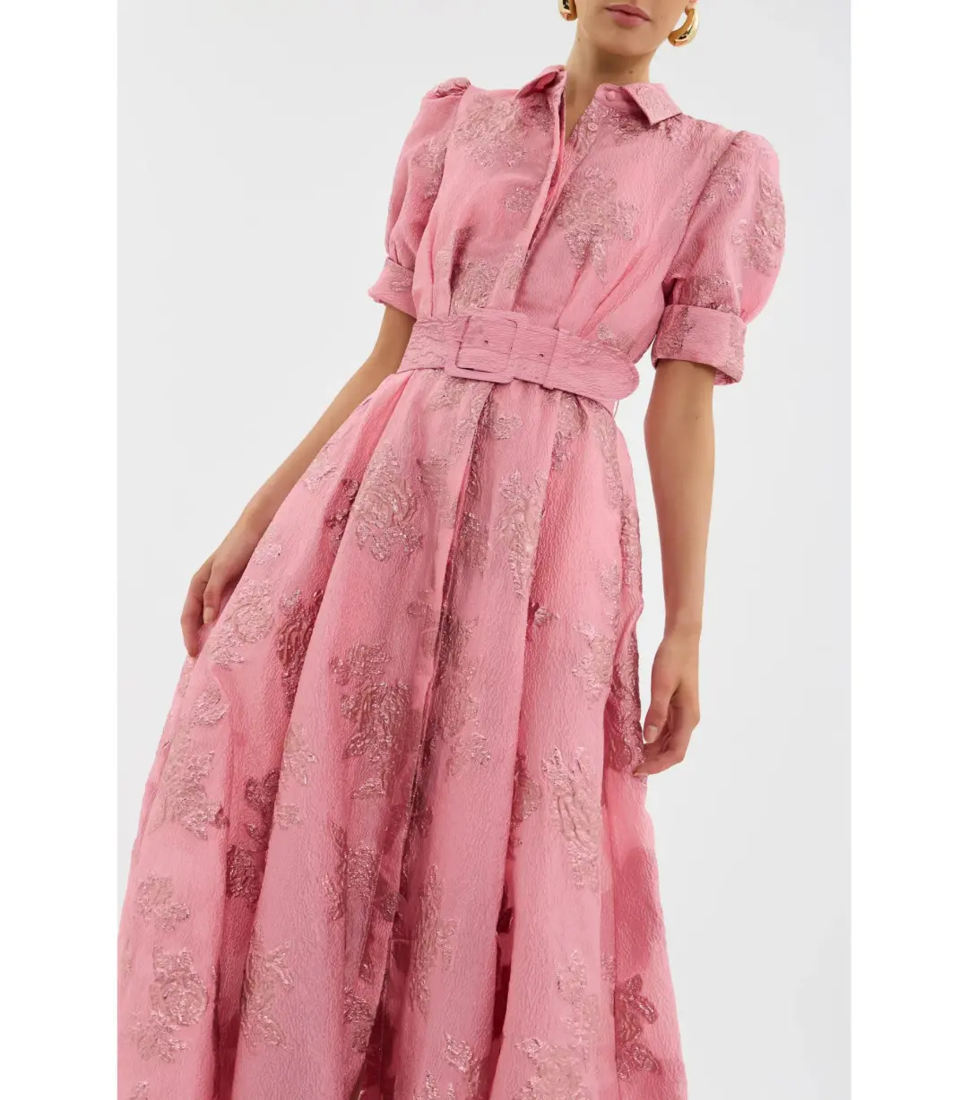 Rebecca Vallance Annette Button Gown Pink Size AU 8  for rent on The Volte - main image