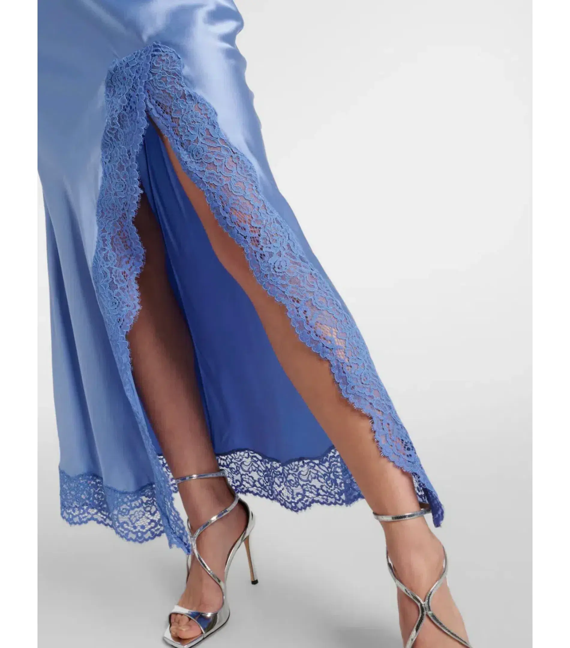 Rebecca Vallance Larisa Midi Dress Blue Size AU 10 - Image 3