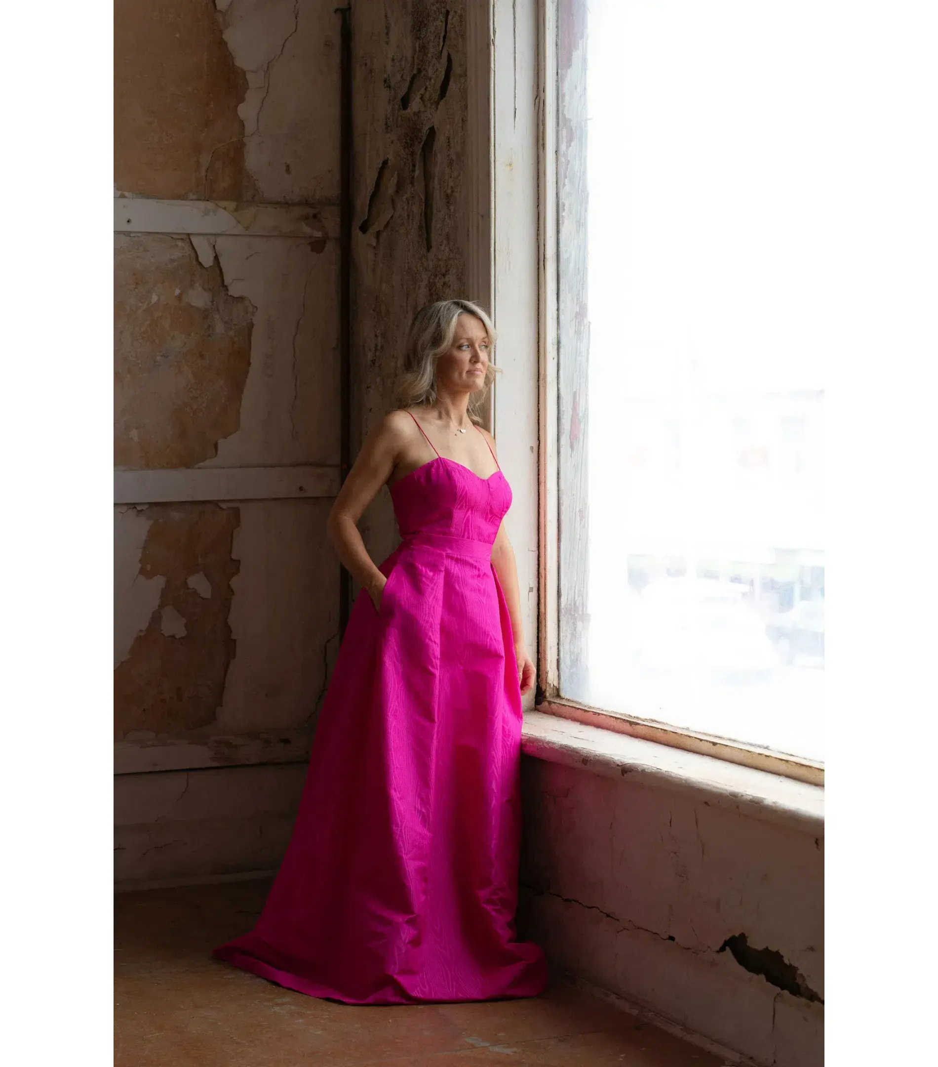 Rebecca Vallance Frenchy Gown Fuscia Pink Size AU 10 - Image 4