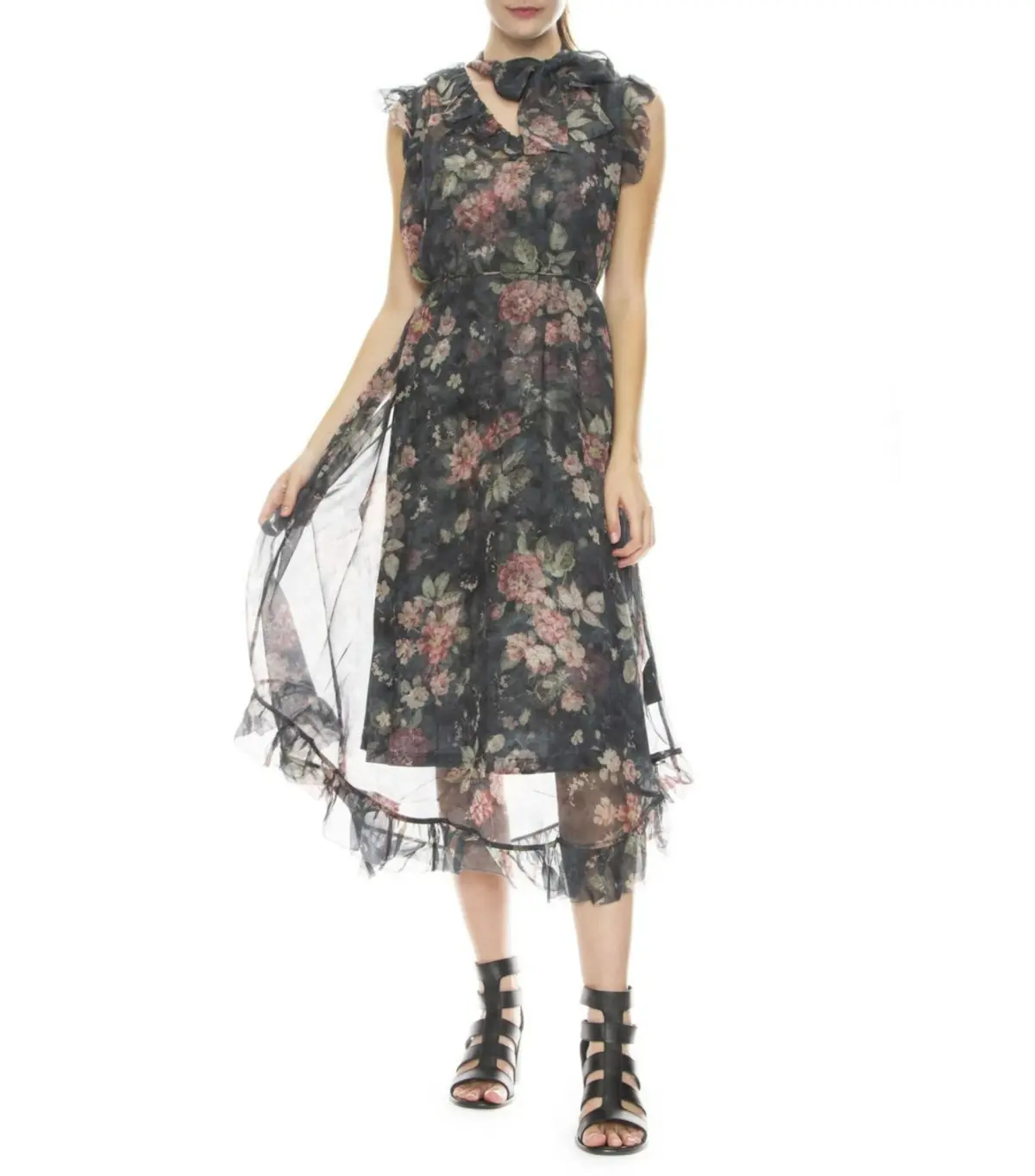 Zimmermann Unbridled Frill Dress Floral Size 1 / AU 10 - Image 1
