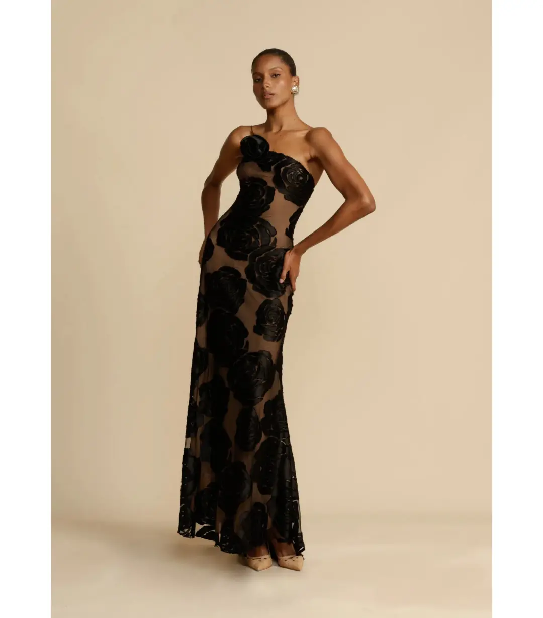Arcina Ori Marcella Dress Black Size XL / AU 14  for rent on The Volte - main image