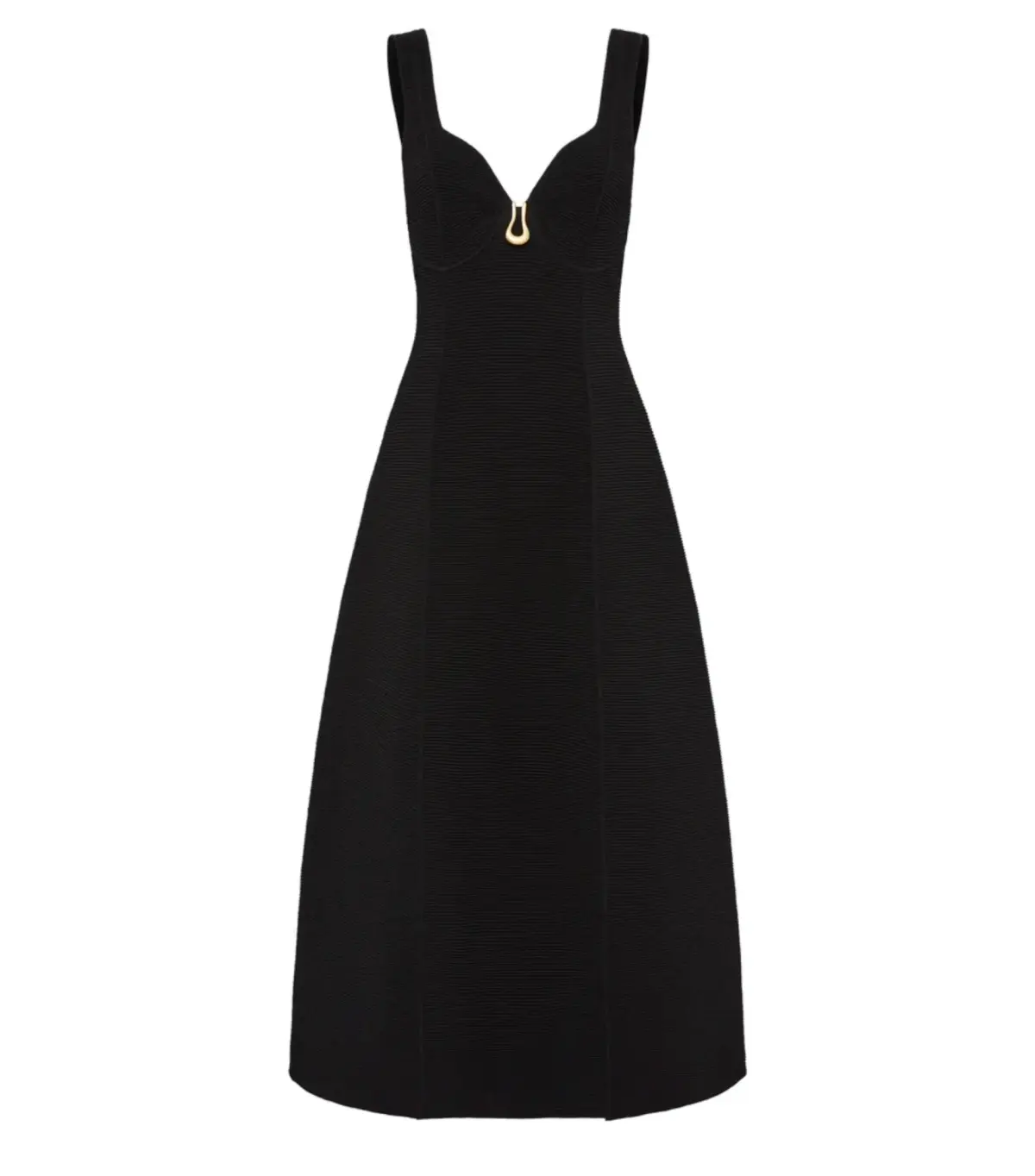 Aje Marisole Knit Midi Dress Black Size M / AU 10 - Image 5