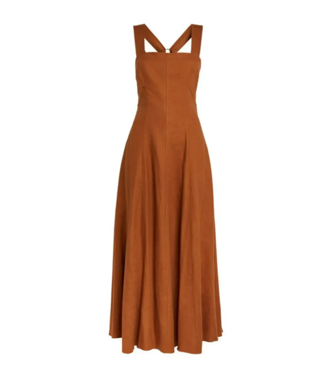 Camilla and Marc Anneli Maxi Dress in Dark Orange Size AU 10 for rent on The Volte - main image