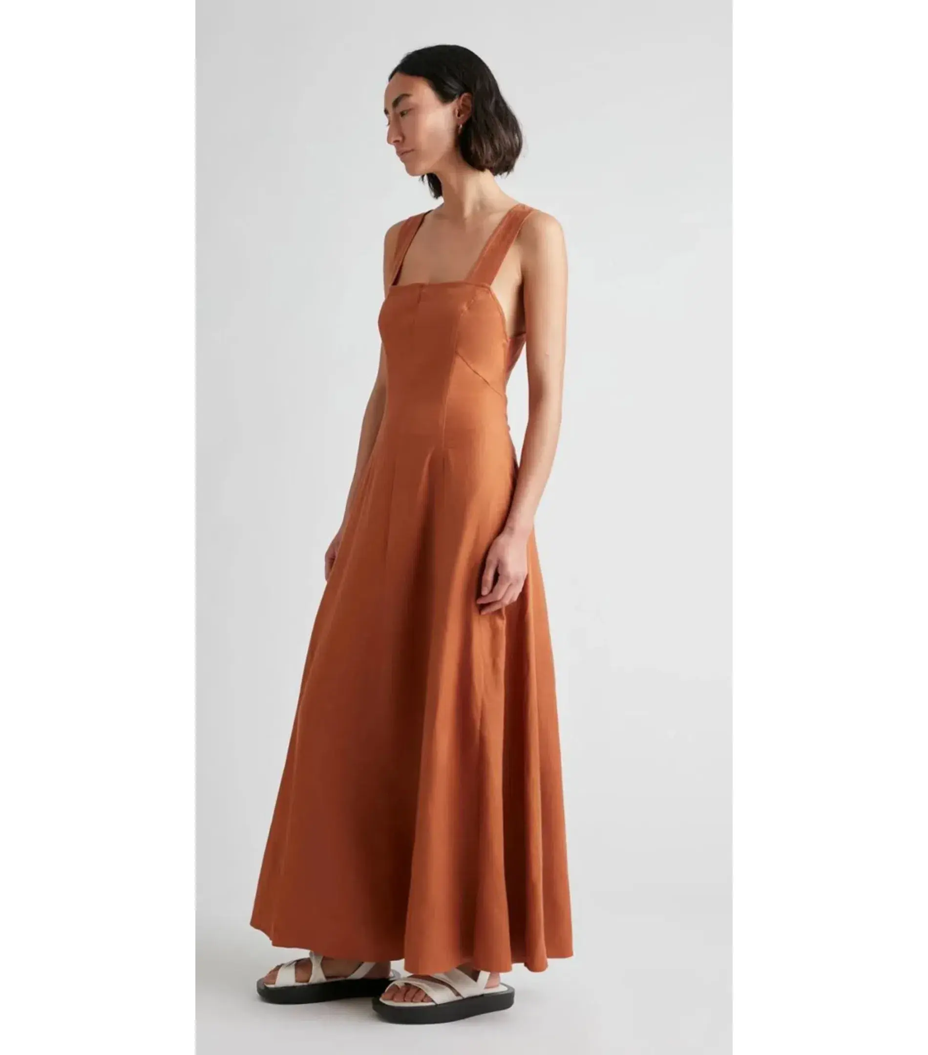 Camilla and Marc Anneli Maxi Dress in Dark Orange Size AU 10 - Image 3