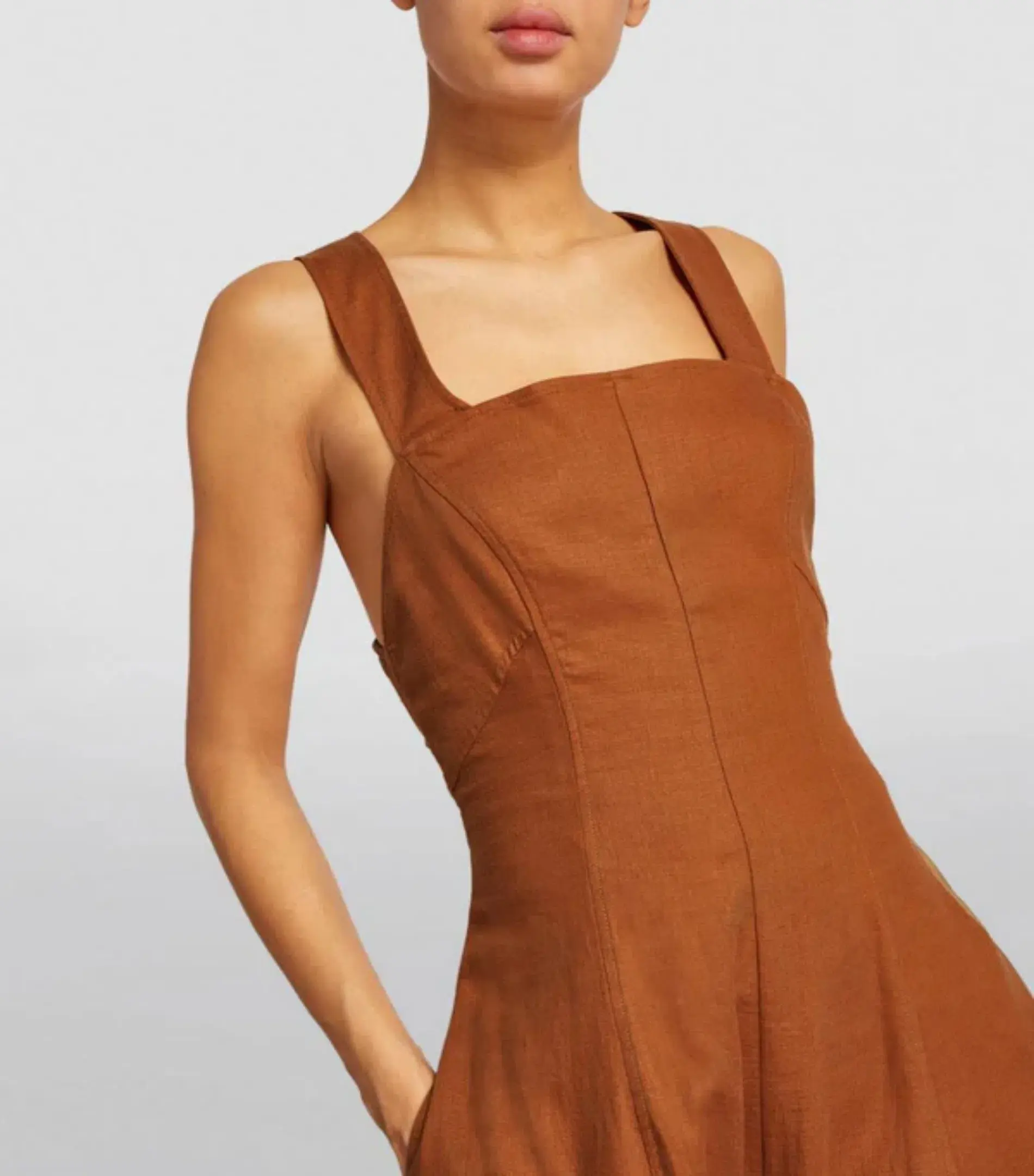 Camilla and Marc Anneli Maxi Dress in Dark Orange Size AU 10 - Image 2