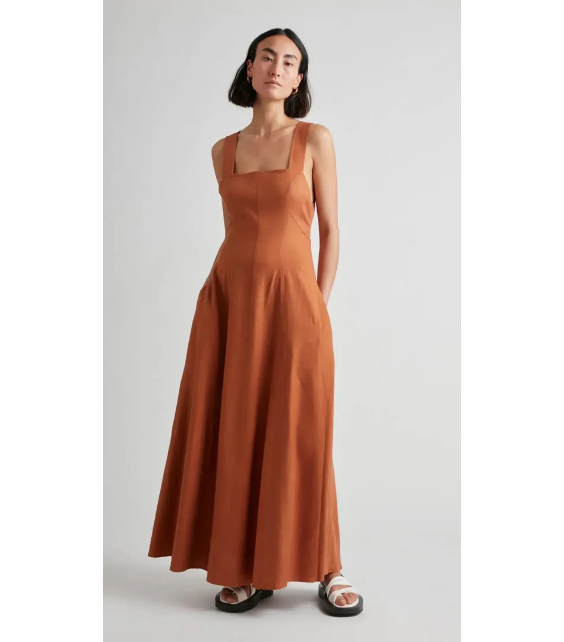 Camilla and Marc Anneli Maxi Dress in Dark Orange Size AU 10 - Image 1