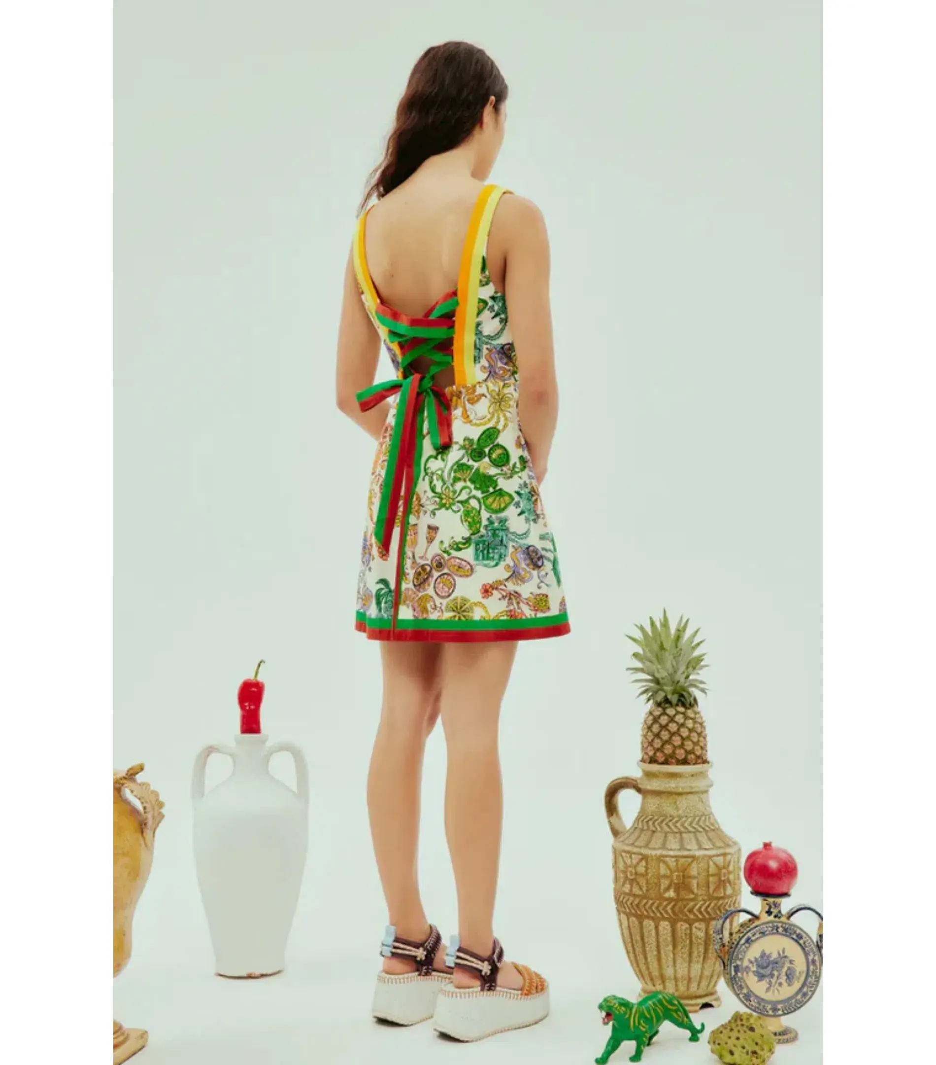 Alemais Fiesta Mini Dress Multi Size AU 12 - Image 5