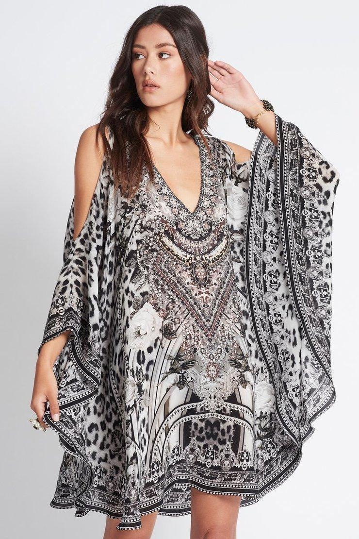 Czarina Wild at Heart Kaftan Dress Print Size 12 - Image 1
