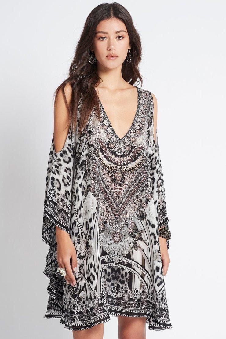 Czarina Wild at Heart Kaftan Dress Print Size 12 - Image 2