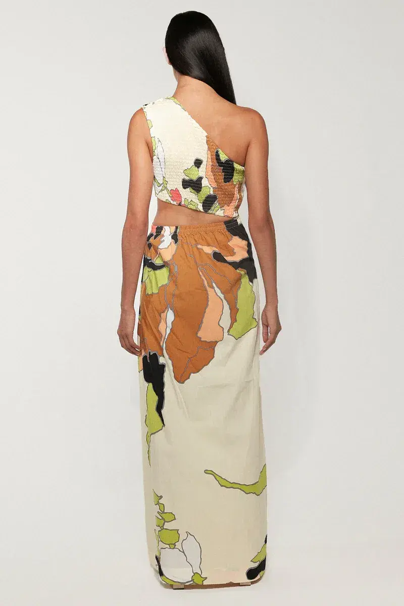 SWF Asymmetric Cut Out Maxi Dress Picture Perfect Size 6 - Image 4